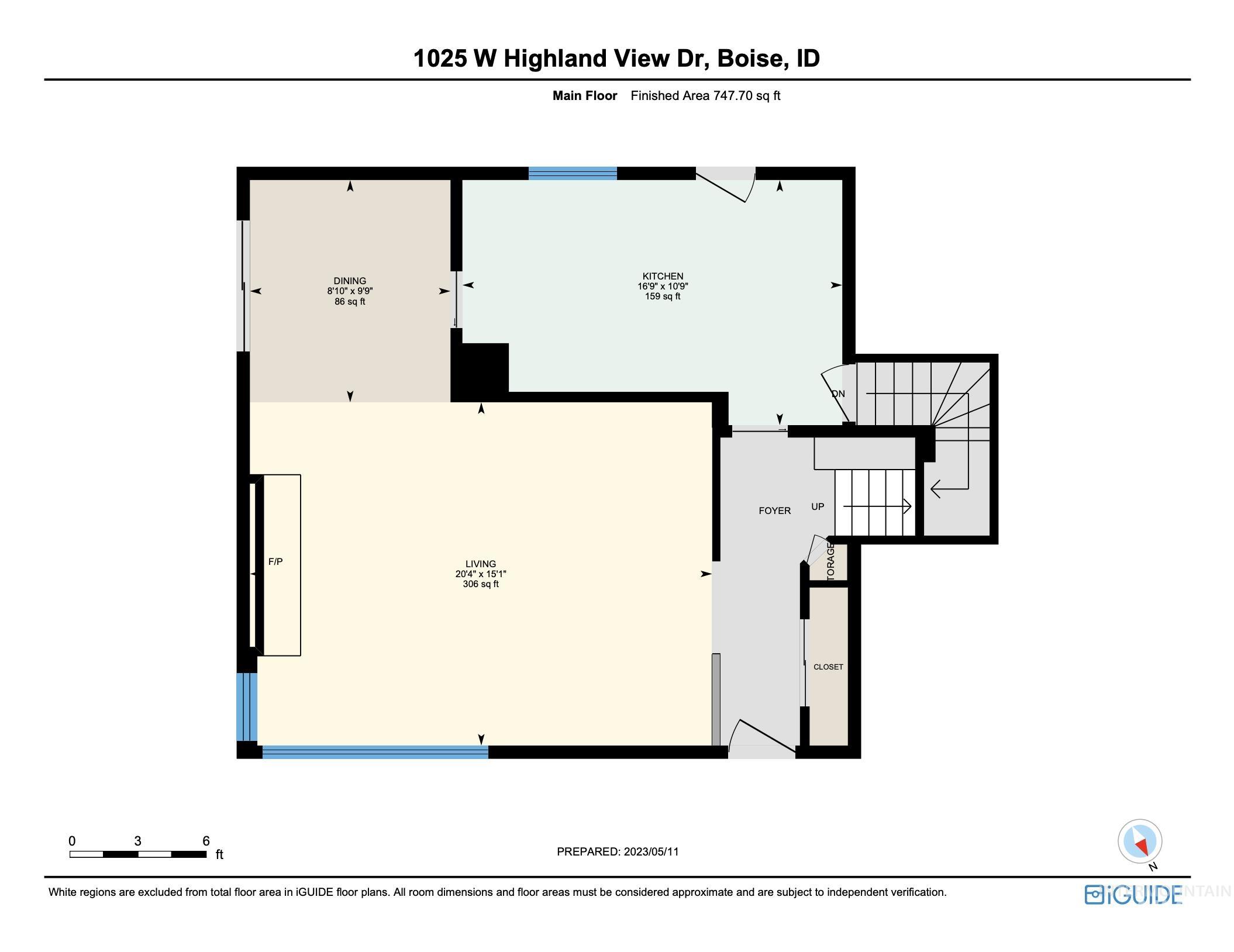 1025 W Highland View Dr, Boise, Idaho 83702, 3 Bedrooms, 2 Bathrooms, Residential For Sale, Price $750,000, 98981123