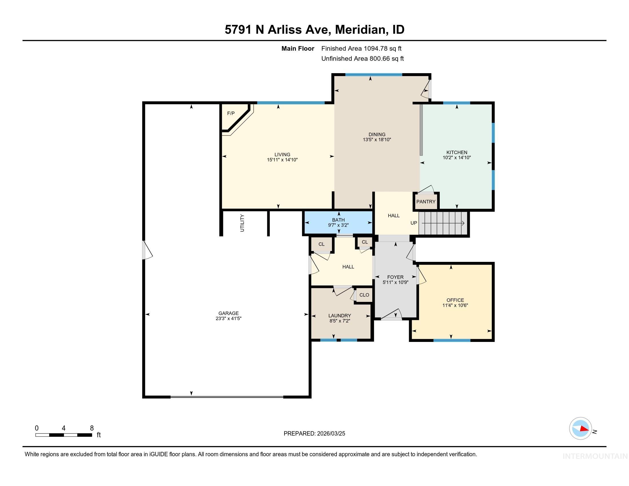 5791 N Arliss Ave, Meridian, Idaho 83646, 3 Bedrooms, 3 Bathrooms, Residential For Sale, Price $629,900, 98981160
