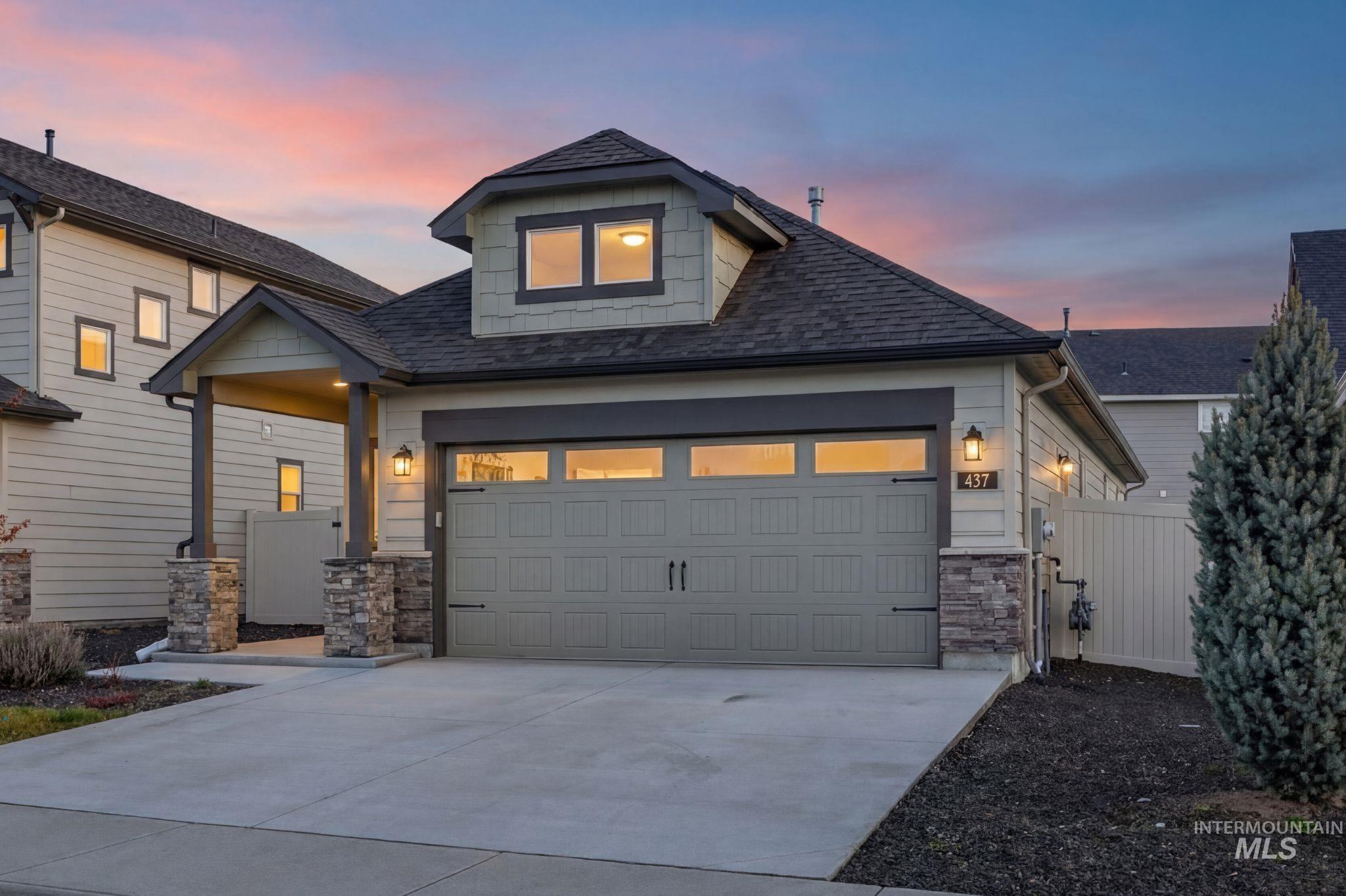 437 W Contender Dr, Meridian, Idaho 83642, 3 Bedrooms, 2 Bathrooms, Residential For Sale, Price $415,000, 98981163