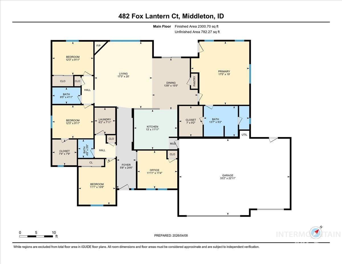 482 Fox Lantern Court, Middleton, Idaho 83644, 4 Bedrooms, 2.5 Bathrooms, Residential For Sale, Price $705,000, 98981252