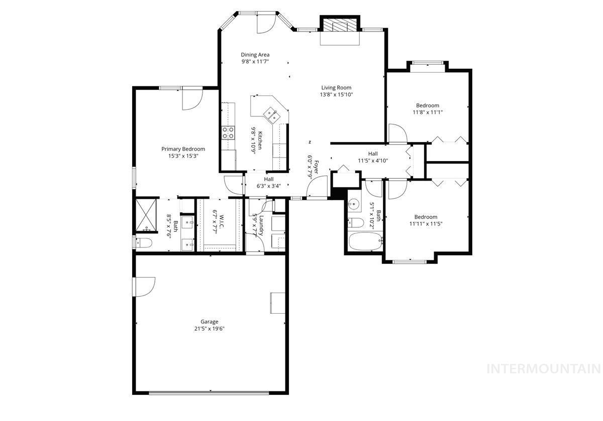 9719 W Sunflower Ln, Boise, Idaho 83704, 3 Bedrooms, 2 Bathrooms, Residential For Sale, Price $549,000, 98981318