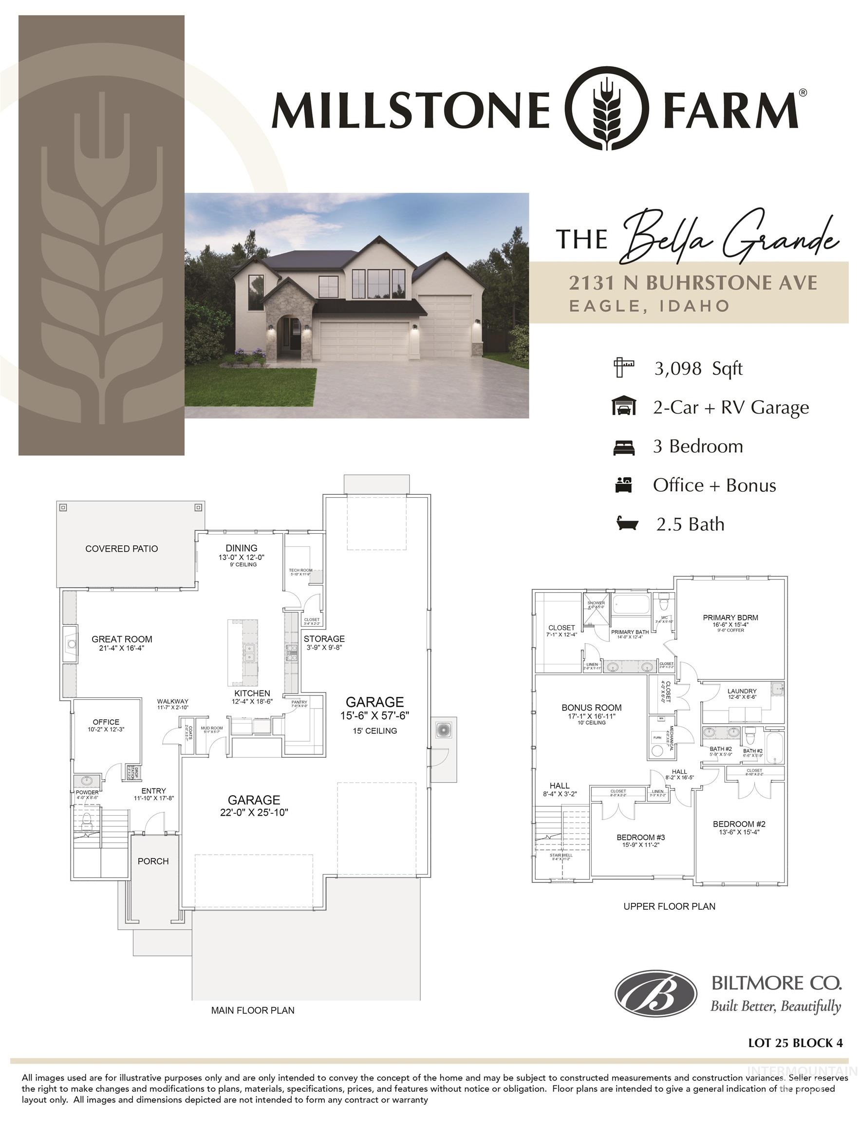 2131 N Buhrstone Ave, Eagle, Idaho 83616, 3 Bedrooms, 2.5 Bathrooms, Residential For Sale, Price $1,049,900,MLS 98981683
