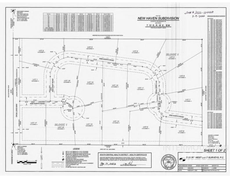 3408 E 4058 N, Kimberly, Idaho 83341, Land For Sale, Price $154,999,MLS 98981993