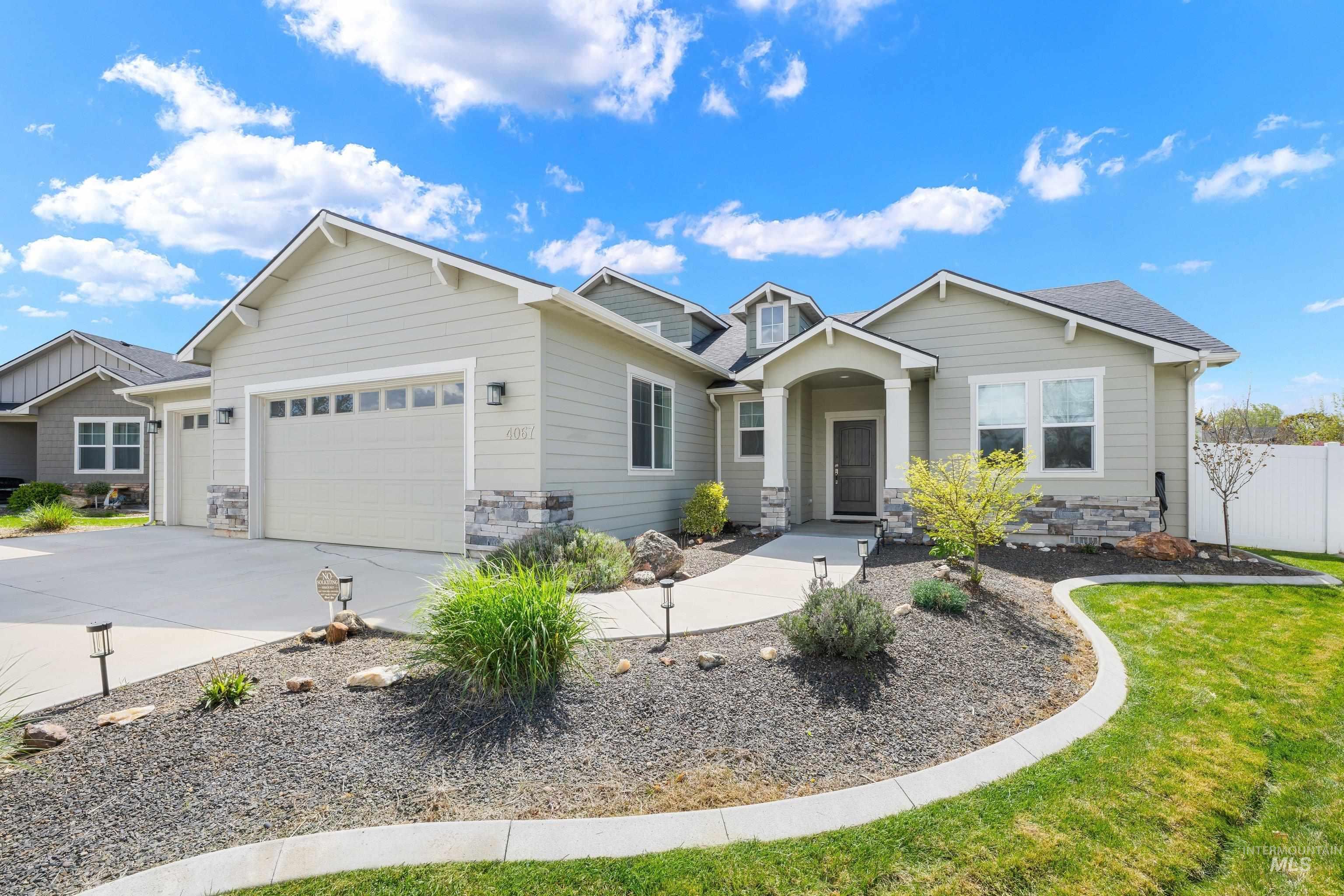 4067 Whistling Heights Way, Nampa, Idaho 83687, 4 Bedrooms, 3 Bathrooms, Residential For Sale, Price $610,000, 98982255