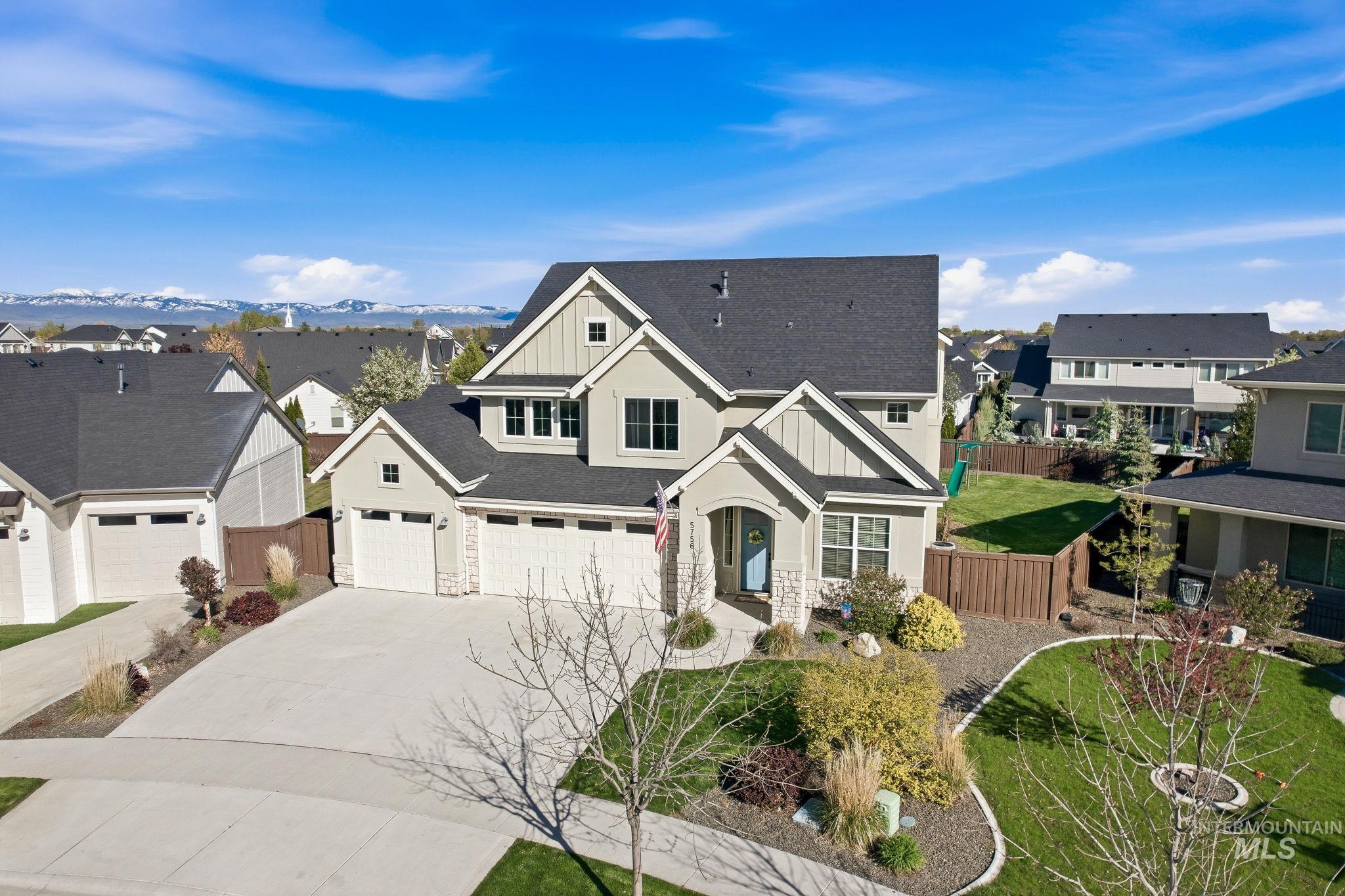 5756 N Vicenza Ave, Meridian, Idaho 83646, 5 Bedrooms, 4.5 Bathrooms, Residential For Sale, Price $899,900, 98982423
