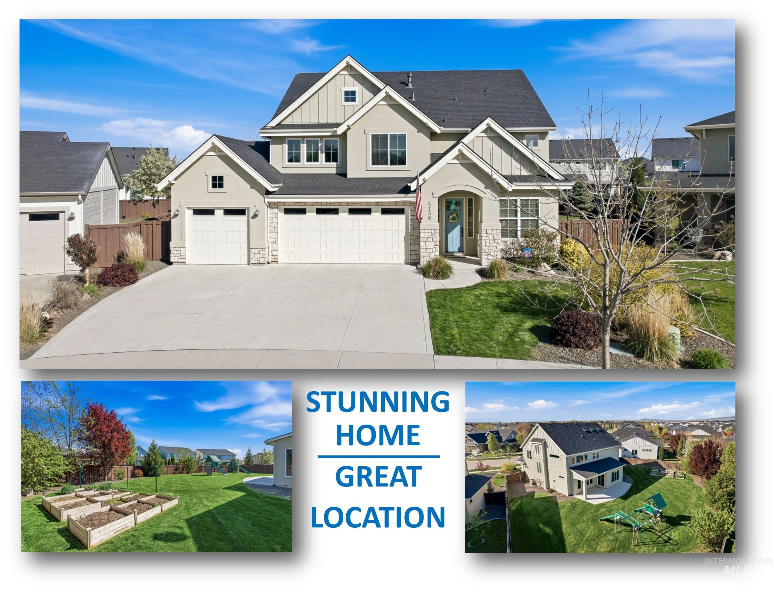 5756 N Vicenza Ave, Meridian, Idaho 83646, 5 Bedrooms, 4.5 Bathrooms, Residential For Sale, Price $974,990, 98982423