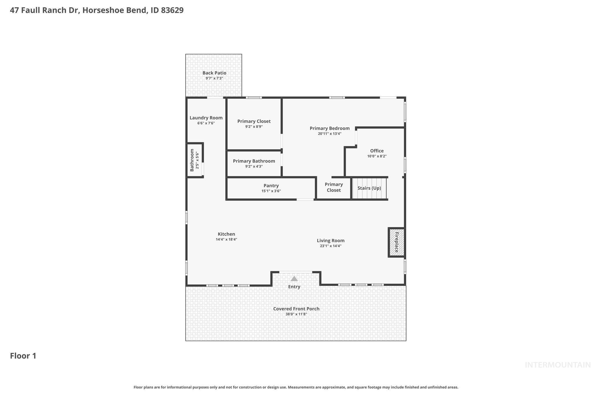 47 Faull Ranch Dr, Horseshoe Bend, Idaho 83629, 3 Bedrooms, 2.5 Bathrooms, Residential For Sale, Price $979,000, 98982450