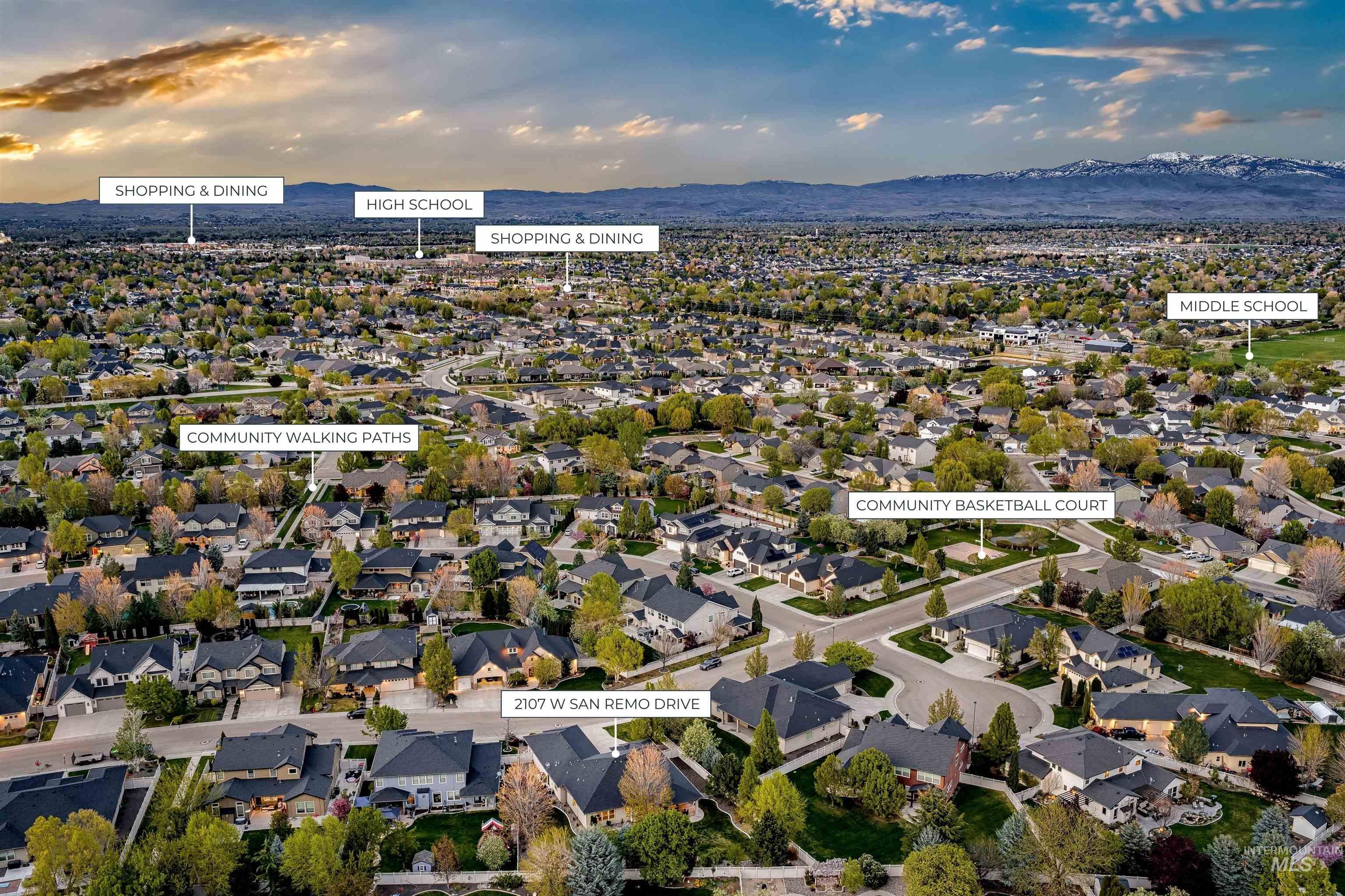 2107 W San Remo Drive, Meridian, Idaho 83642, 4 Bedrooms, 2.5 Bathrooms, Residential For Sale, Price $850,000, 98982573