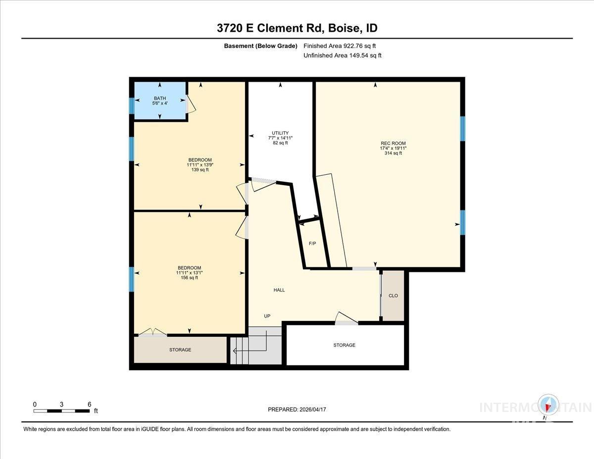 3720 E Clement Road, Boise, Idaho 83704, 5 Bedrooms, 2.5 Bathrooms, Residential For Sale, Price $530,000, 98982583