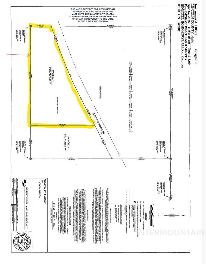 E Highway 26, Shoshone, Idaho 83352, Land For Sale, Price $120,000, 98982666