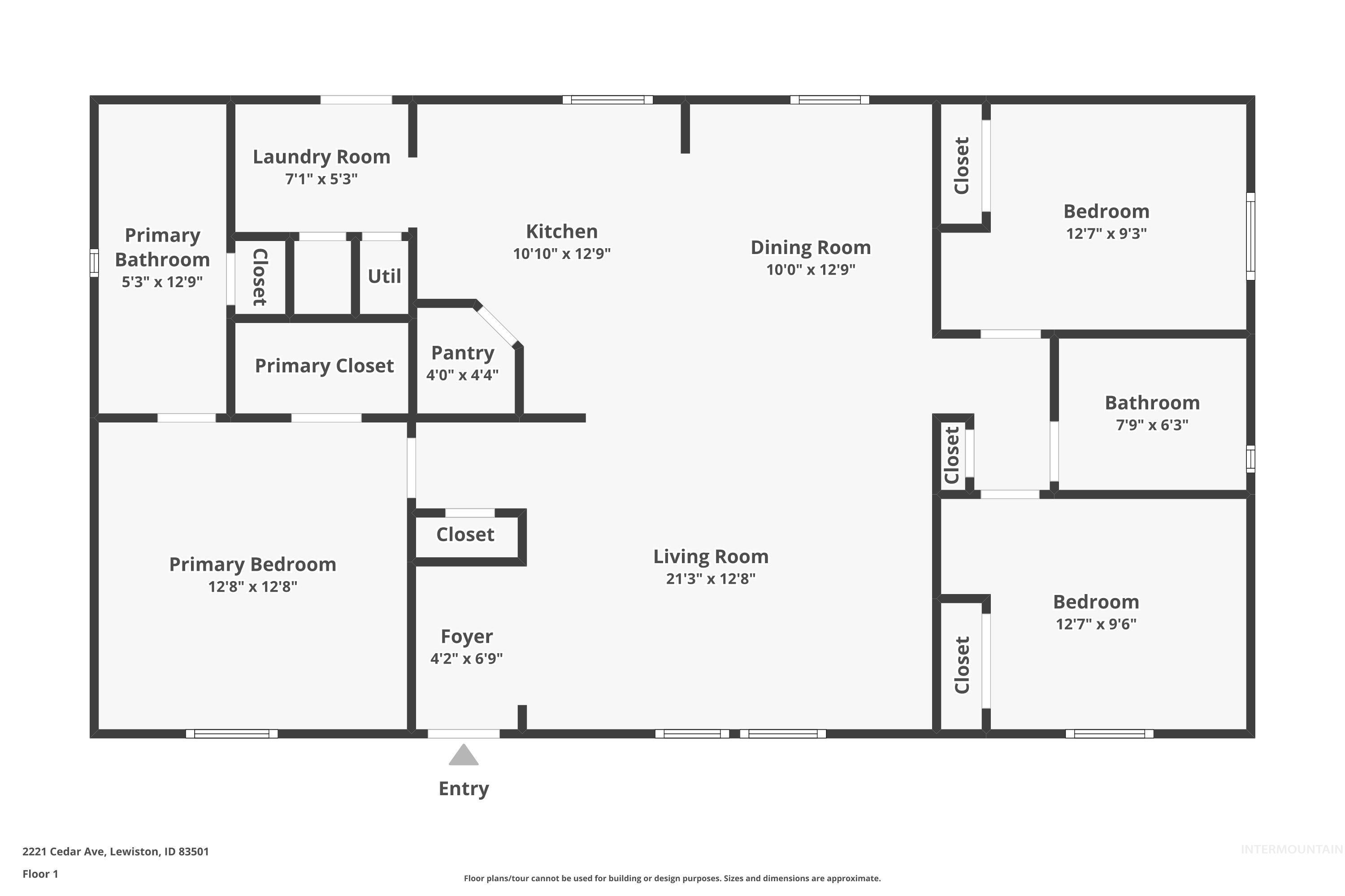 2221 Cedar Avenue, Lewiston, Idaho 83501, 3 Bedrooms, 2 Bathrooms, Residential For Sale, Price $330,000, 98982725
