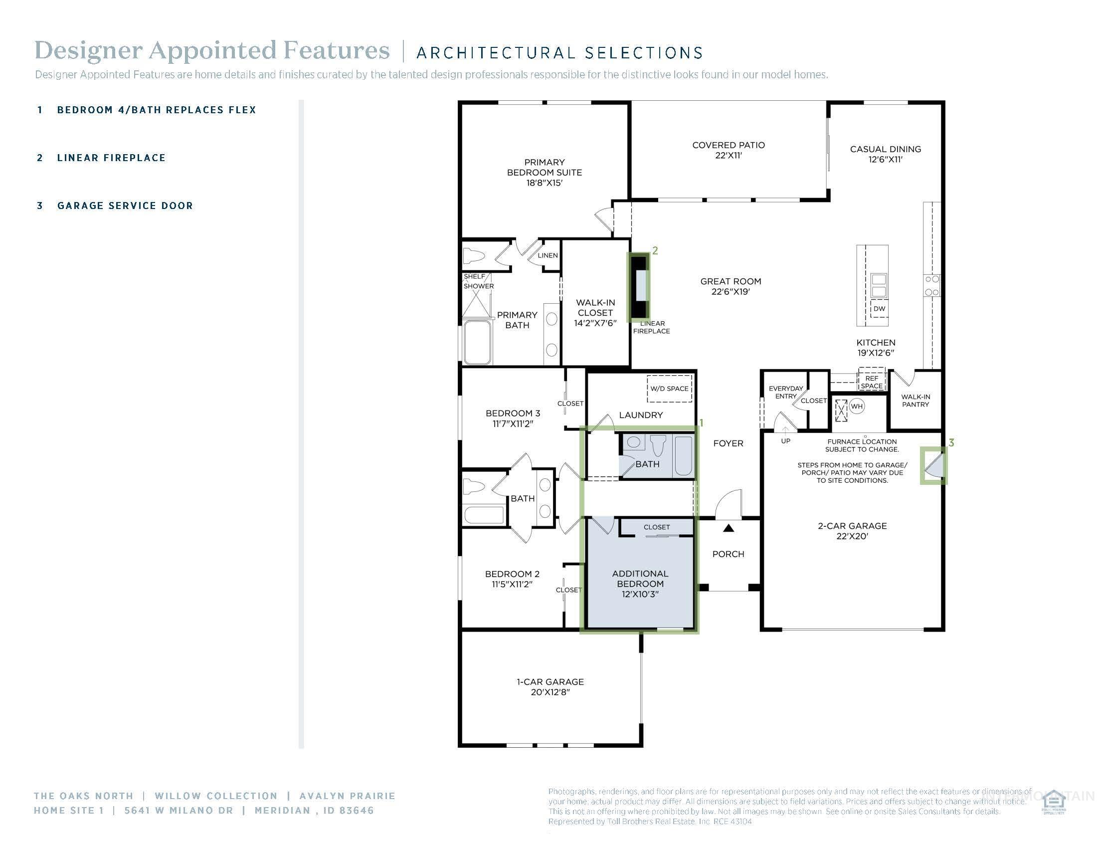 5641 W Milano Dr, Meridian, Idaho 83646, 4 Bedrooms, 3 Bathrooms, Residential For Sale, Price $679,000, 98982782