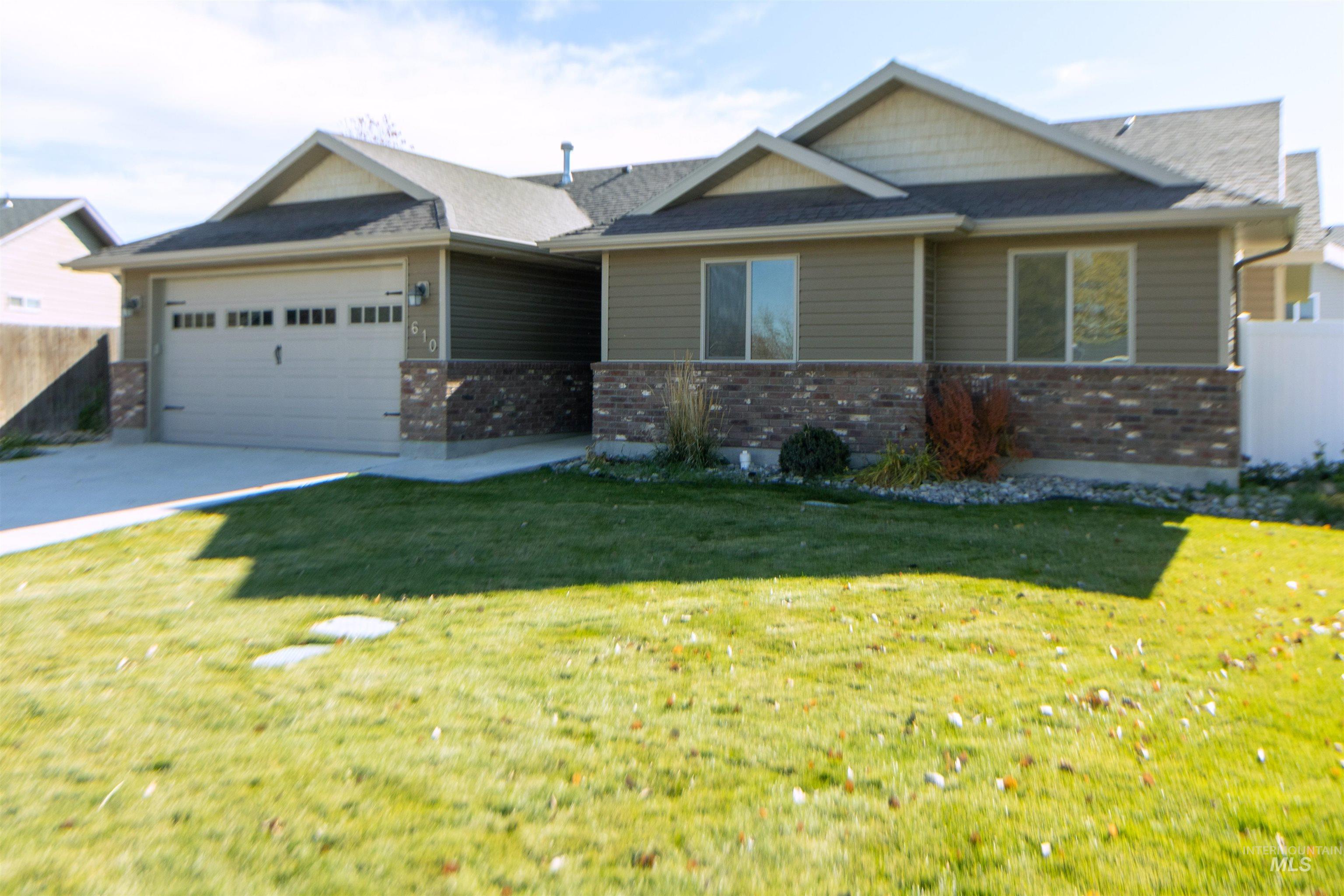 610 Ethan Ct, Jerome, Idaho 83338, 3 Bedrooms, 2 Bathrooms, Residential For Sale, Price $324,999, 98982802