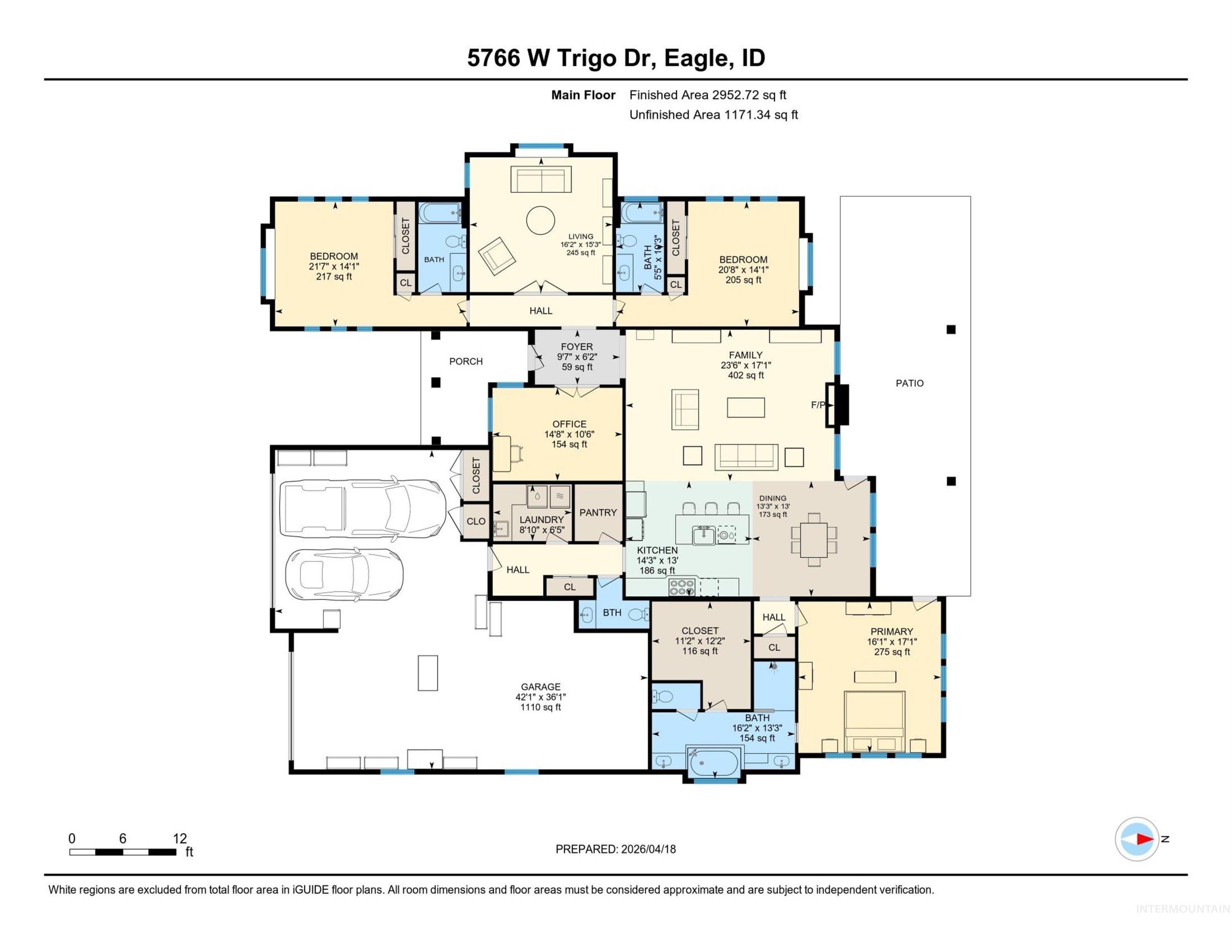 5766 W. Trigo Dr., Eagle, Idaho 83616, 3 Bedrooms, 3.5 Bathrooms, Residential For Sale, Price $1,184,000,MLS 98983006