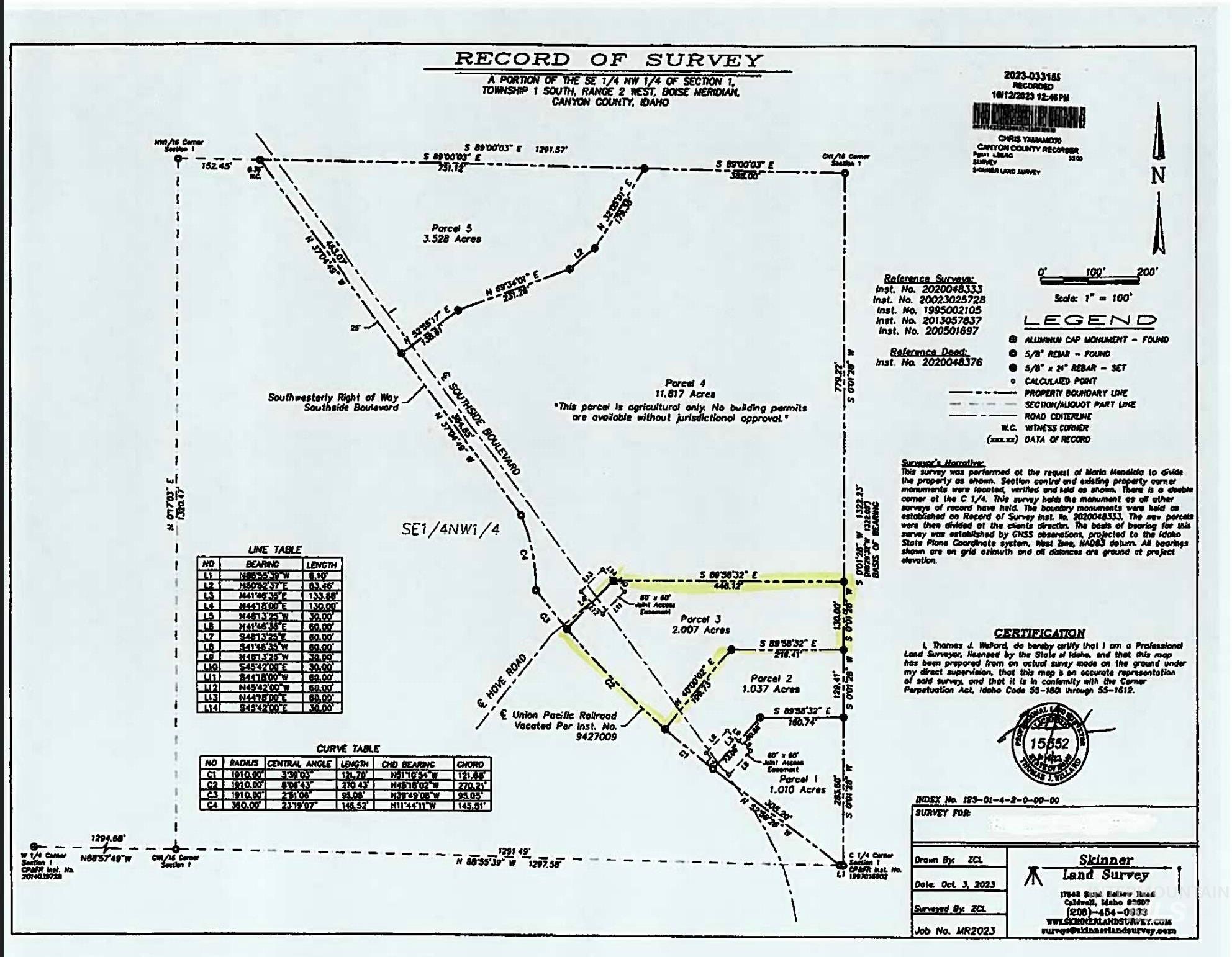 TBD Southside Blvd, Melba, Idaho 83686, Land For Sale, Price $250,000,MLS 98983016