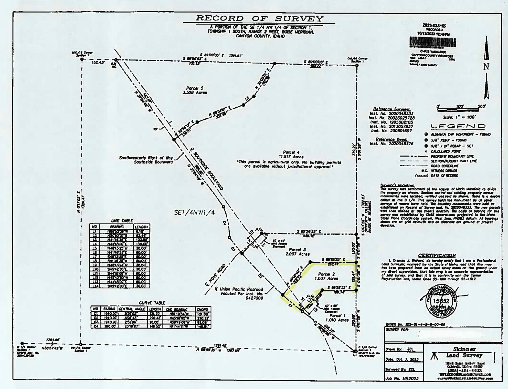 TBD Southside Blvd, Melba, Idaho 83686, Land For Sale, Price $230,000,MLS 98983017