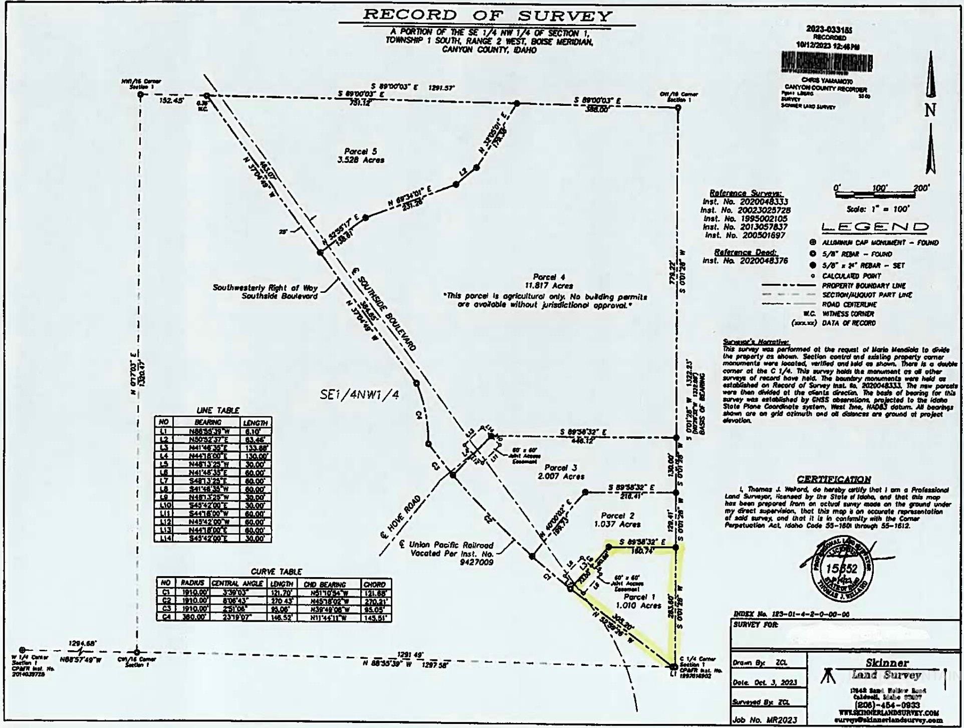 TBD Southside Blvd, Melba, Idaho 83686, Land For Sale, Price $230,000,MLS 98983018