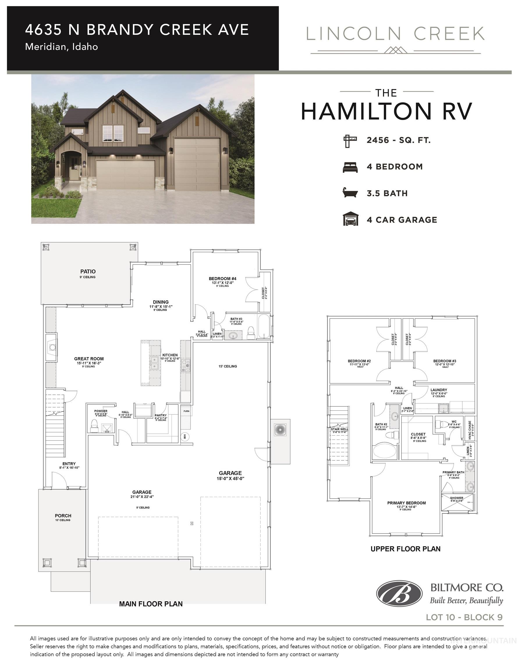 4635 N Brandy Creek Ave, Meridian, Idaho 83646, 4 Bedrooms, 3.5 Bathrooms, Residential For Sale, Price $779,900, 98983049