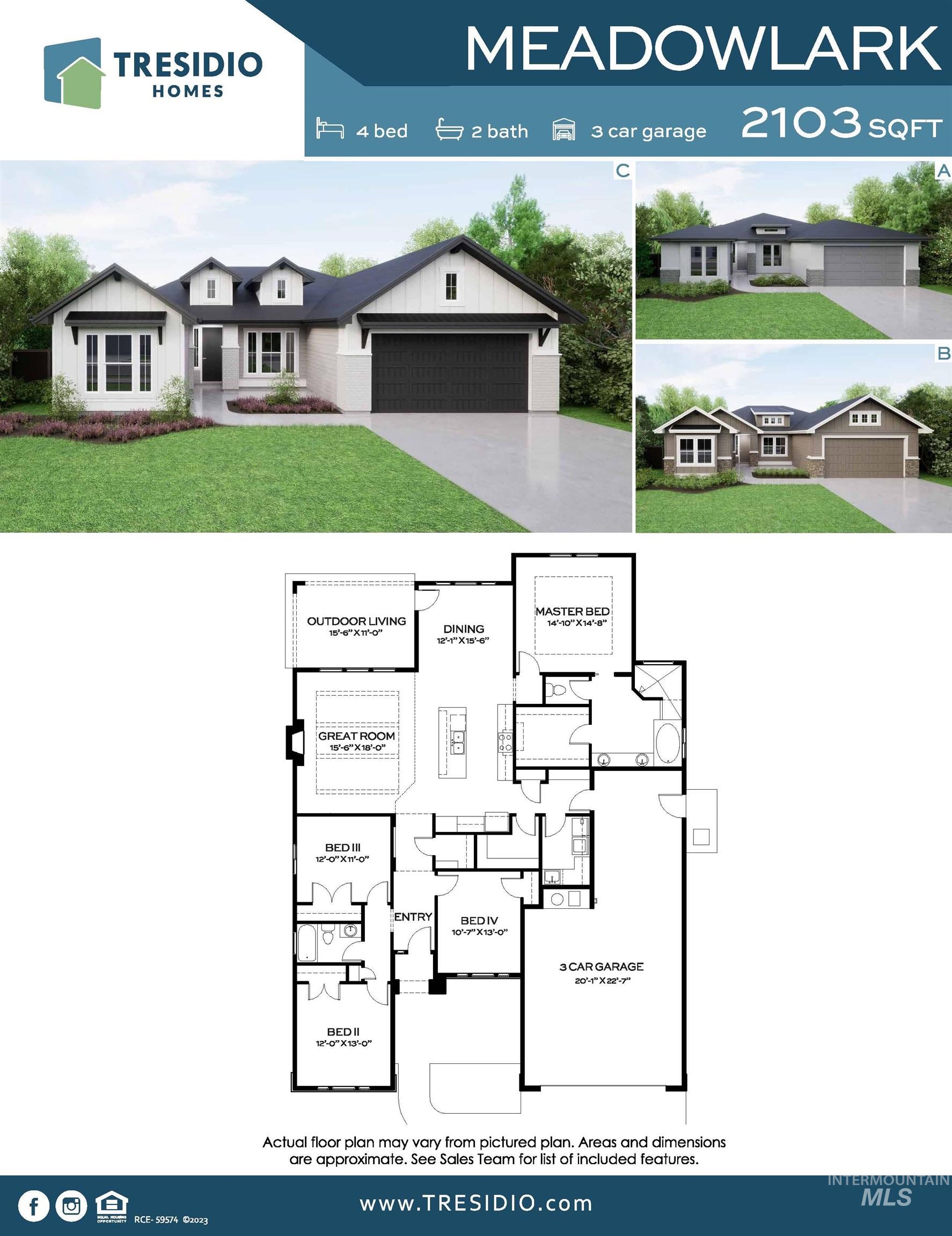 10858 W Cruden Bay Ln, Kuna, Idaho 83634, 4 Bedrooms, 2 Bathrooms, Residential For Sale, Price $659,880,MLS 98983110