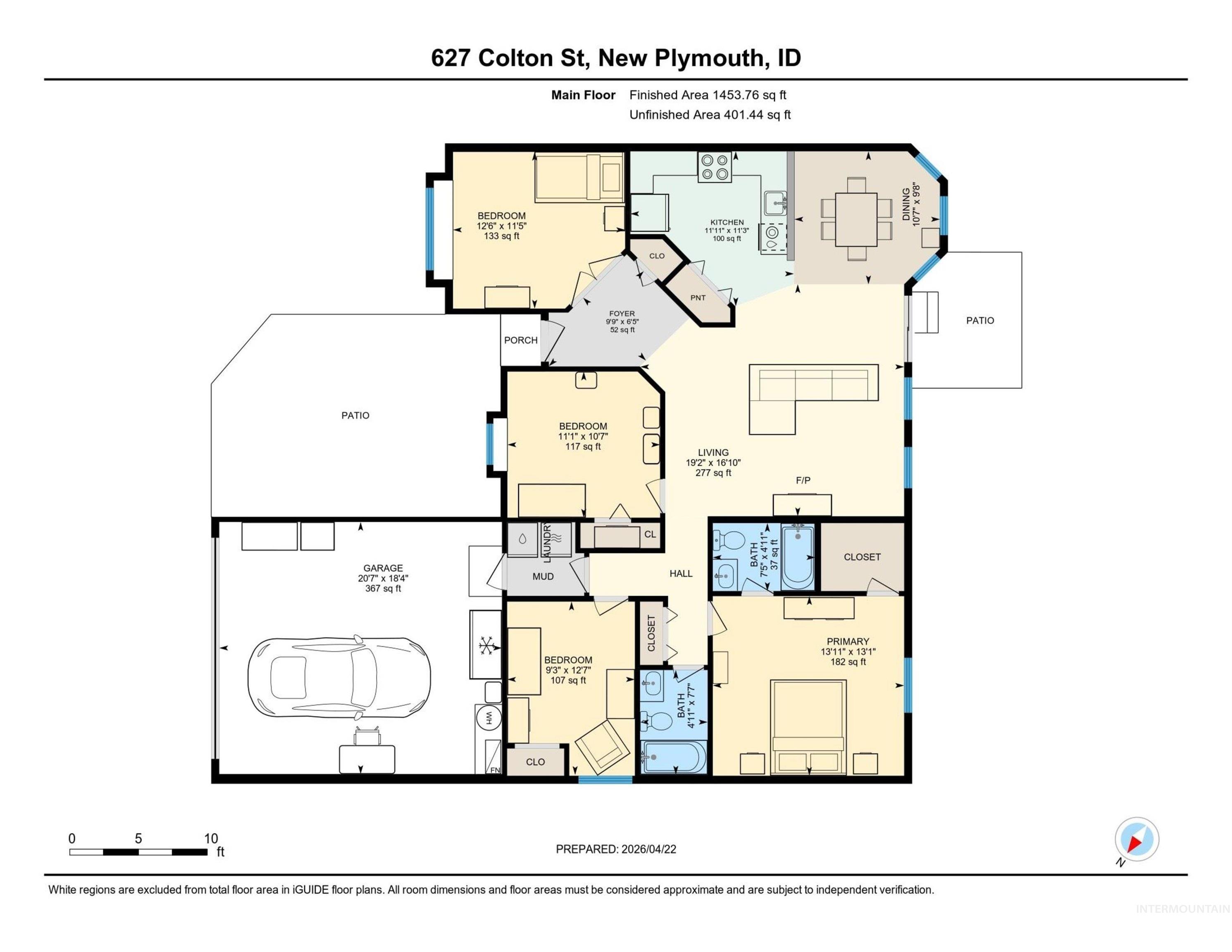 627 COLTON ST, New Plymouth, Idaho 83655, 3 Bedrooms, 2 Bathrooms, Residential For Sale, Price $379,900,MLS 98983121