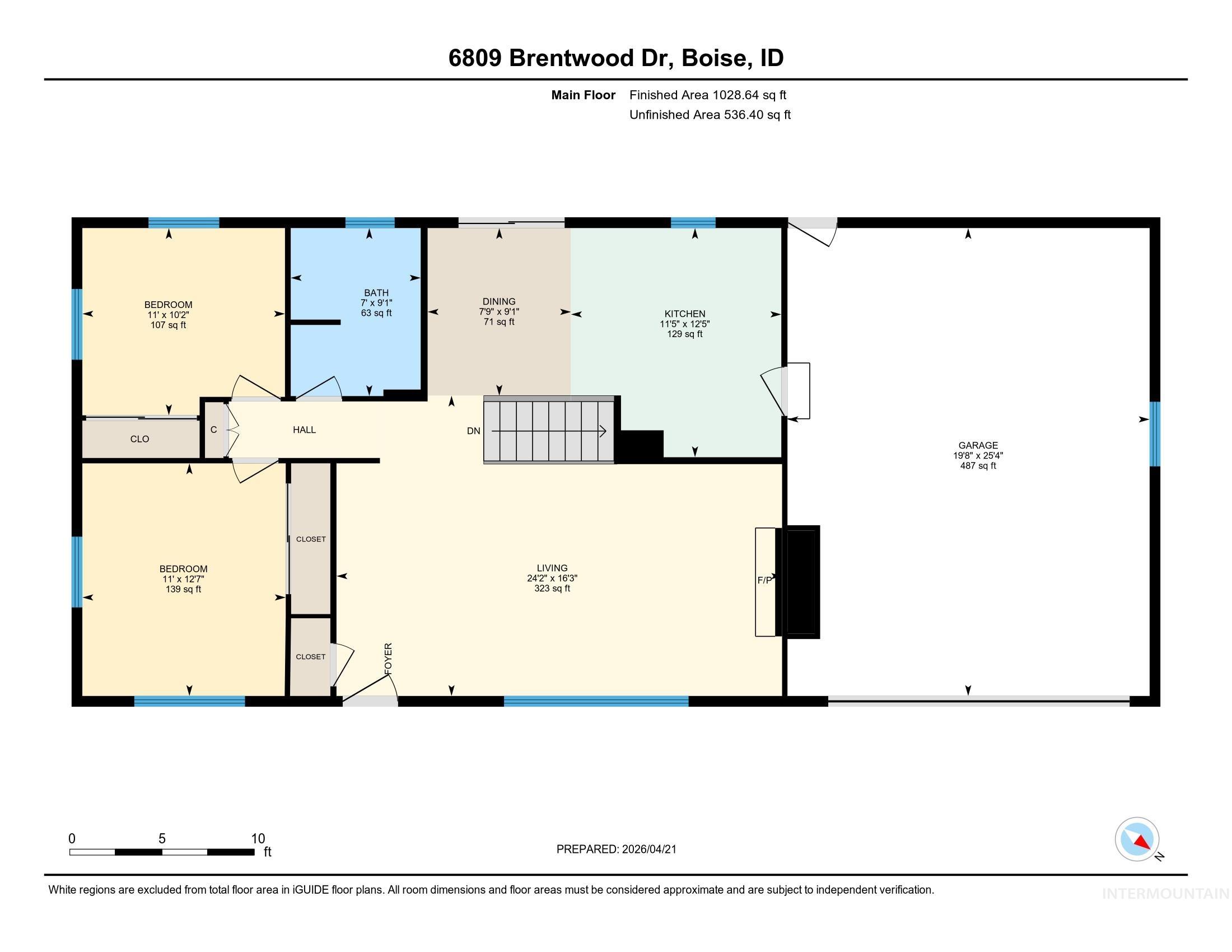 6809 W Brentwood Dr, Boise, Idaho 83709, 4 Bedrooms, 2 Bathrooms, Residential For Sale, Price $564,900,MLS 98983177