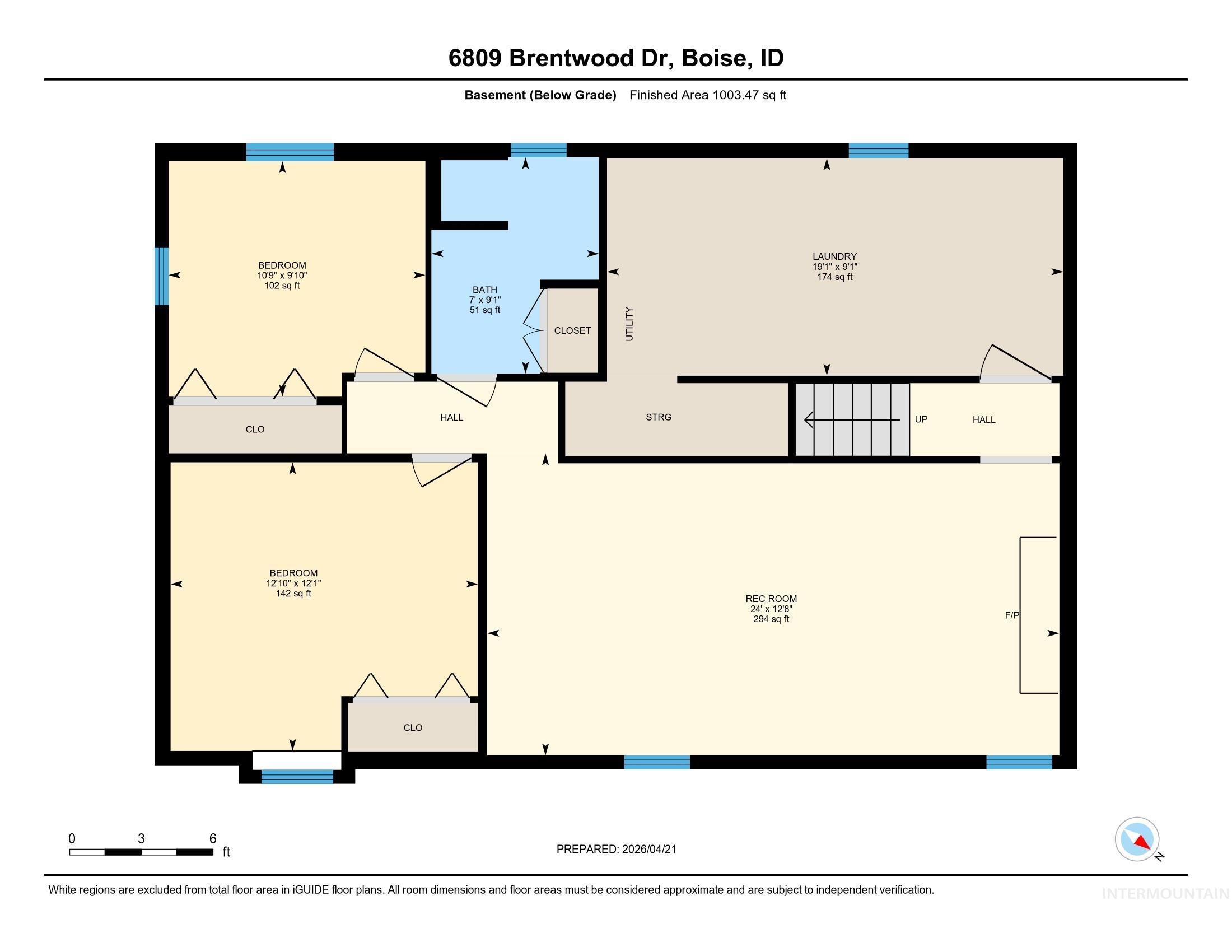 6809 W Brentwood Dr, Boise, Idaho 83709, 4 Bedrooms, 2 Bathrooms, Residential For Sale, Price $564,900,MLS 98983177
