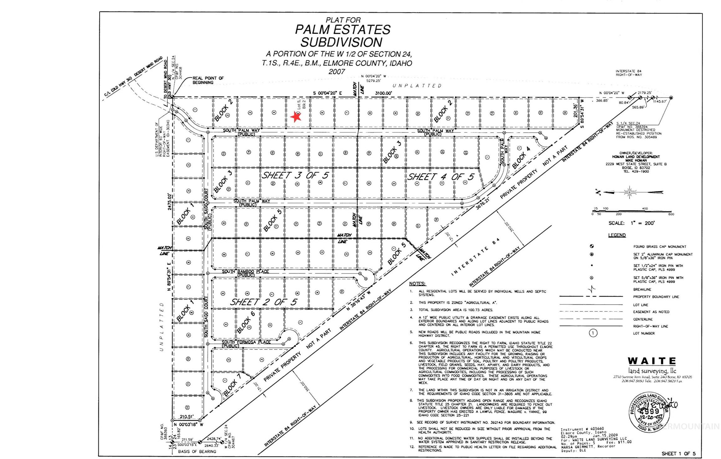 Lot 5/Blk 2 S Palm Way, Mayfield, Idaho 83647, Land For Sale, Price $240,000, 98983211