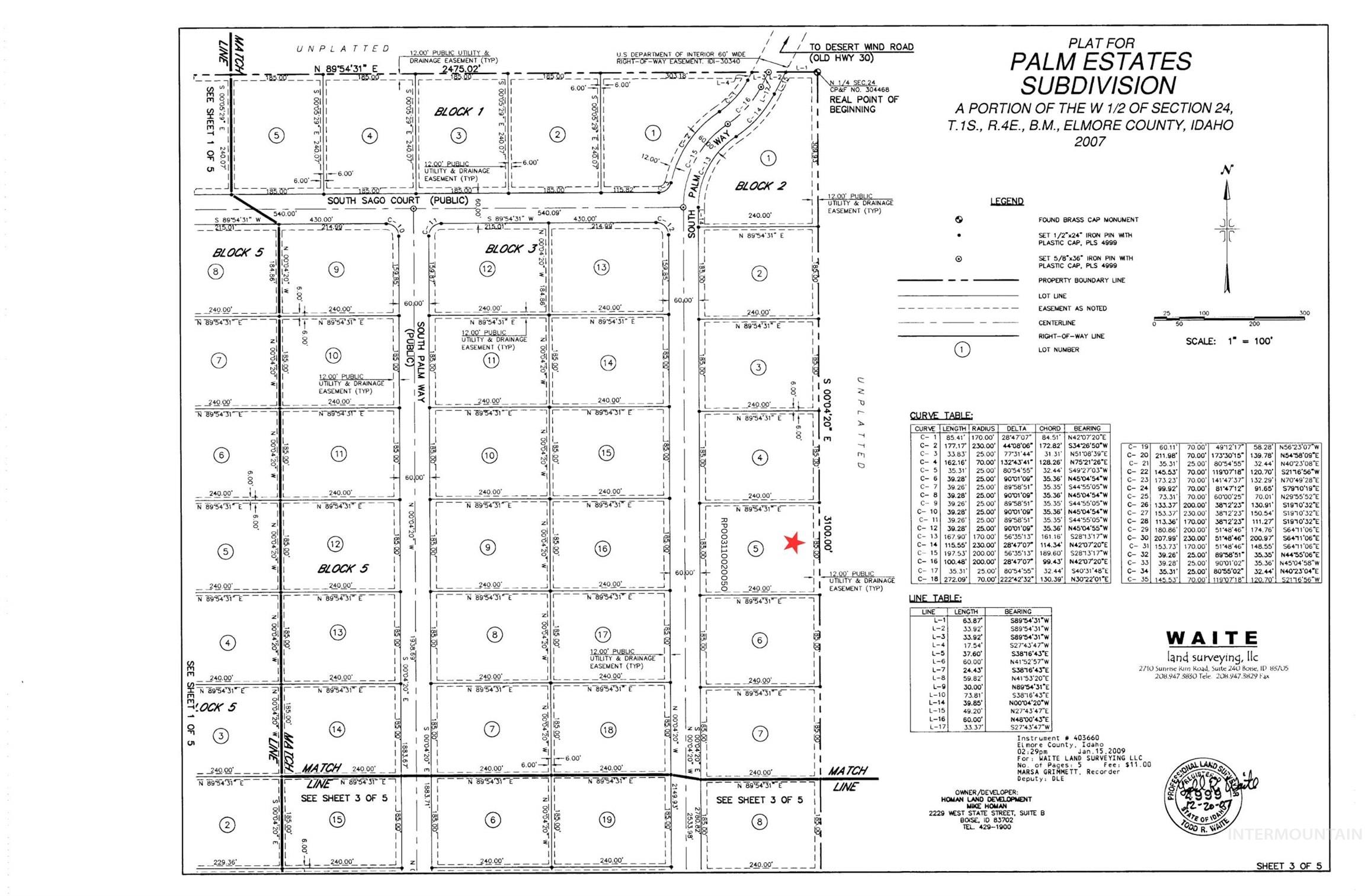 Lot 5/Blk 2 S Palm Way, Mayfield, Idaho 83647, Land For Sale, Price $240,000, 98983211