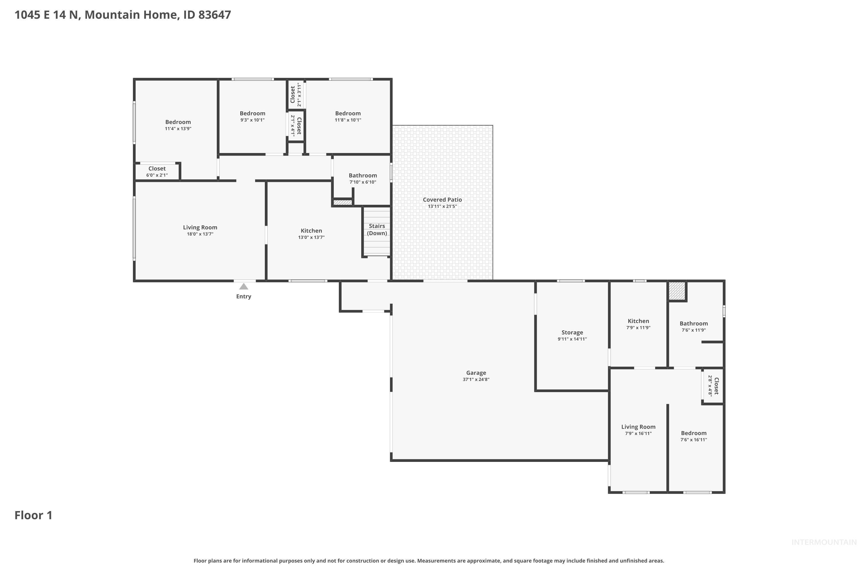 1045 E 14th N, Mountain Home, Idaho 83647, 5 Bedrooms, 2 Bathrooms, Residential For Sale, Price $420,000,MLS 98983274