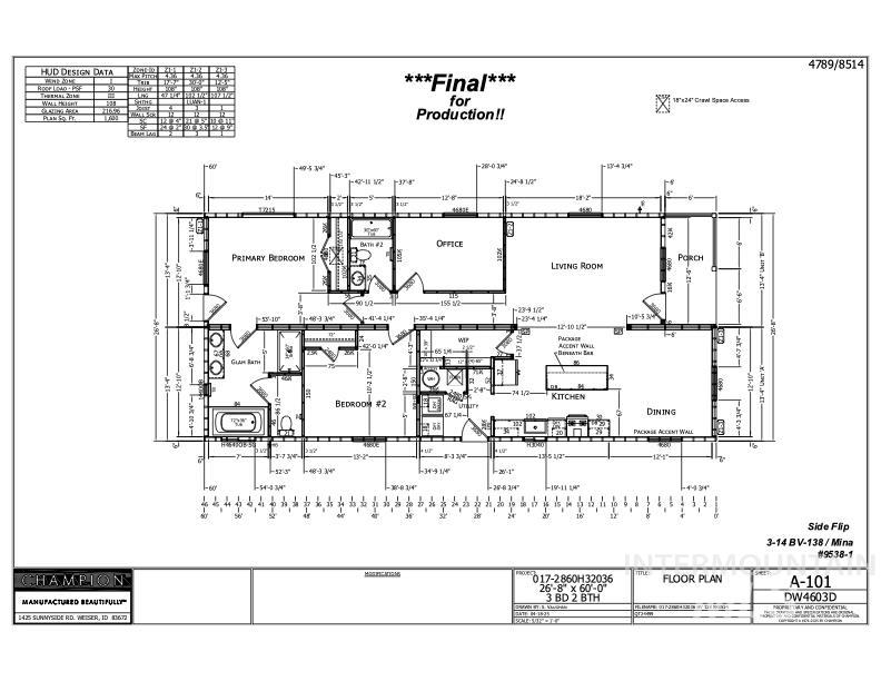 421 S Curtis Rd, #138, Boise, Idaho 83705, 3 Bedrooms, 2 Bathrooms, Residential For Sale, Price $250,000,MLS 98983323