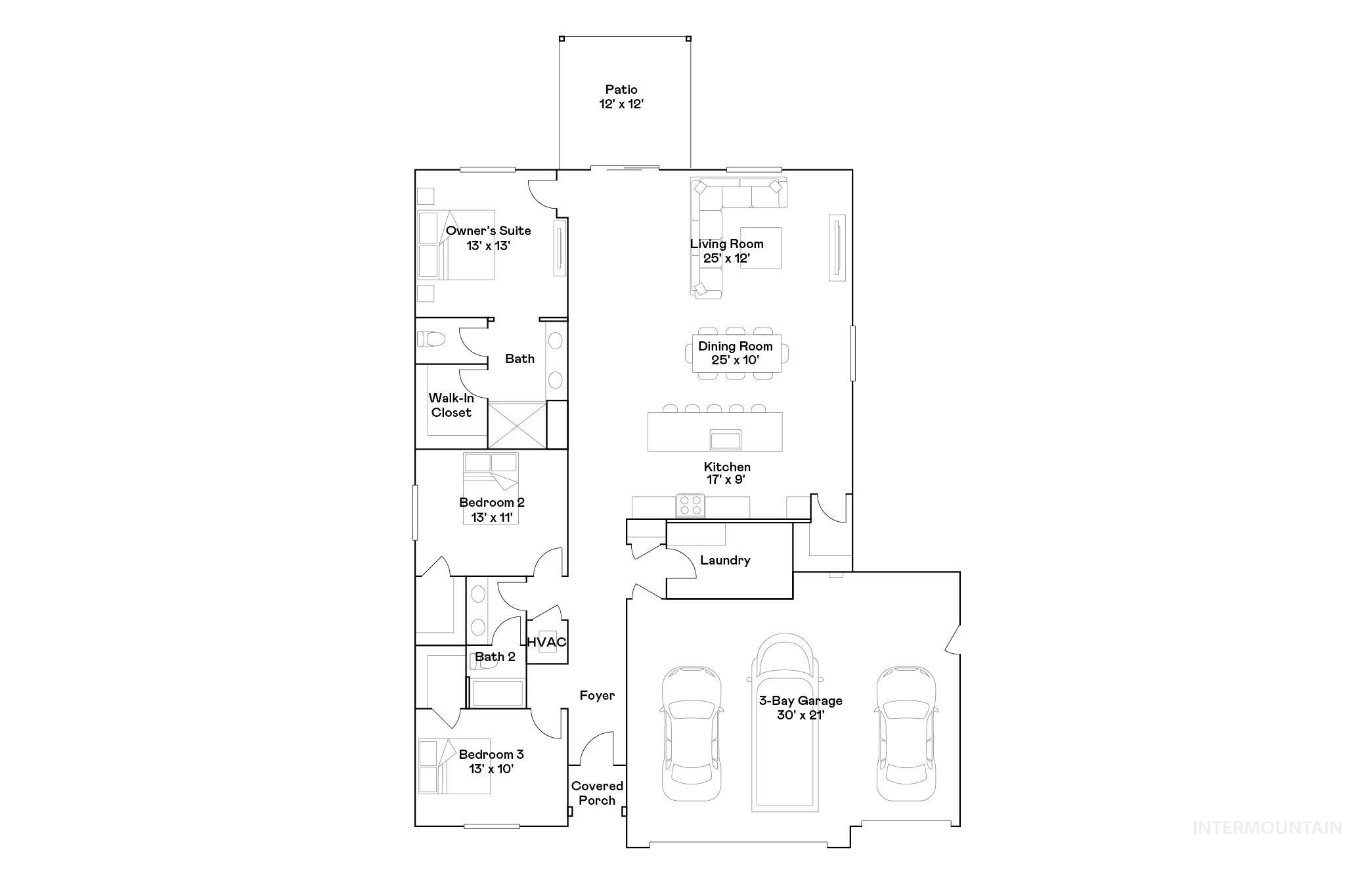 4512 Portofino Way, Caldwell, Idaho 83607, 3 Bedrooms, 2 Bathrooms, Residential For Sale, Price $461,900,MLS 98983448