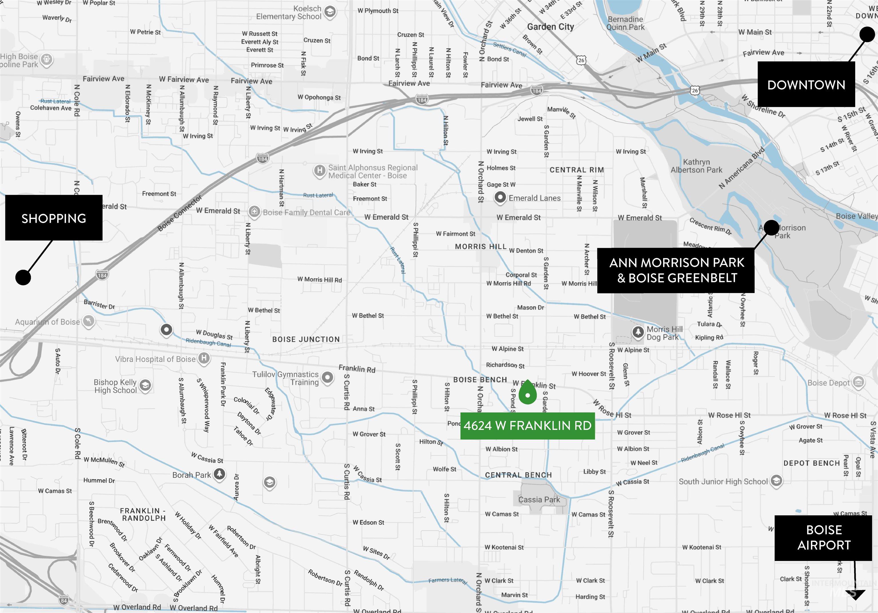 4624 W Franklin, Boise, Idaho 83705-1215, Land For Sale, Price $328,000,MLS 98983473