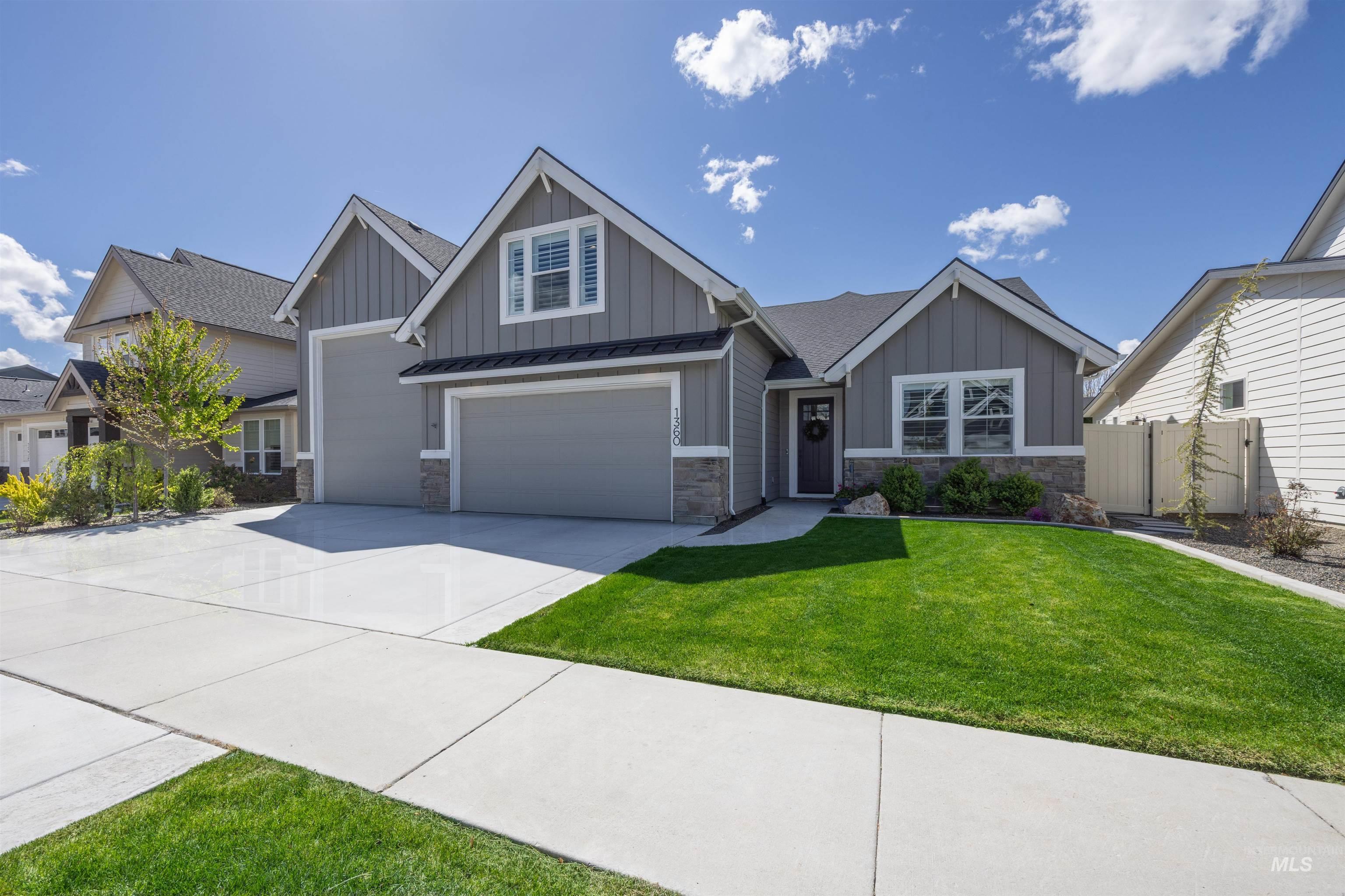 1360 E Azan St, Meridian, Idaho 83646-7725, 3 Bedrooms, 3 Bathrooms, Residential For Sale, Price $889,777, 98983609