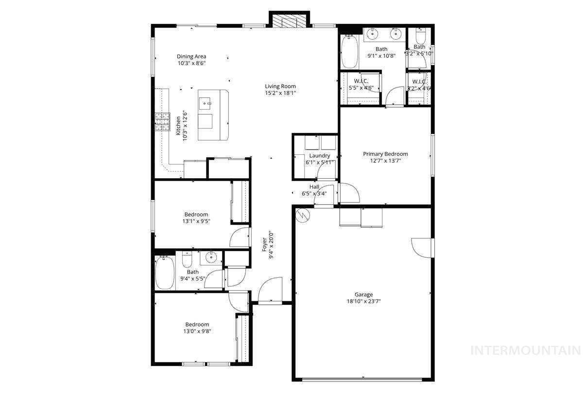 3316 E Red Sunset Maple Dr, Nampa, Idaho 83687, 3 Bedrooms, 2 Bathrooms, Residential For Sale, Price $390,000, 98983876