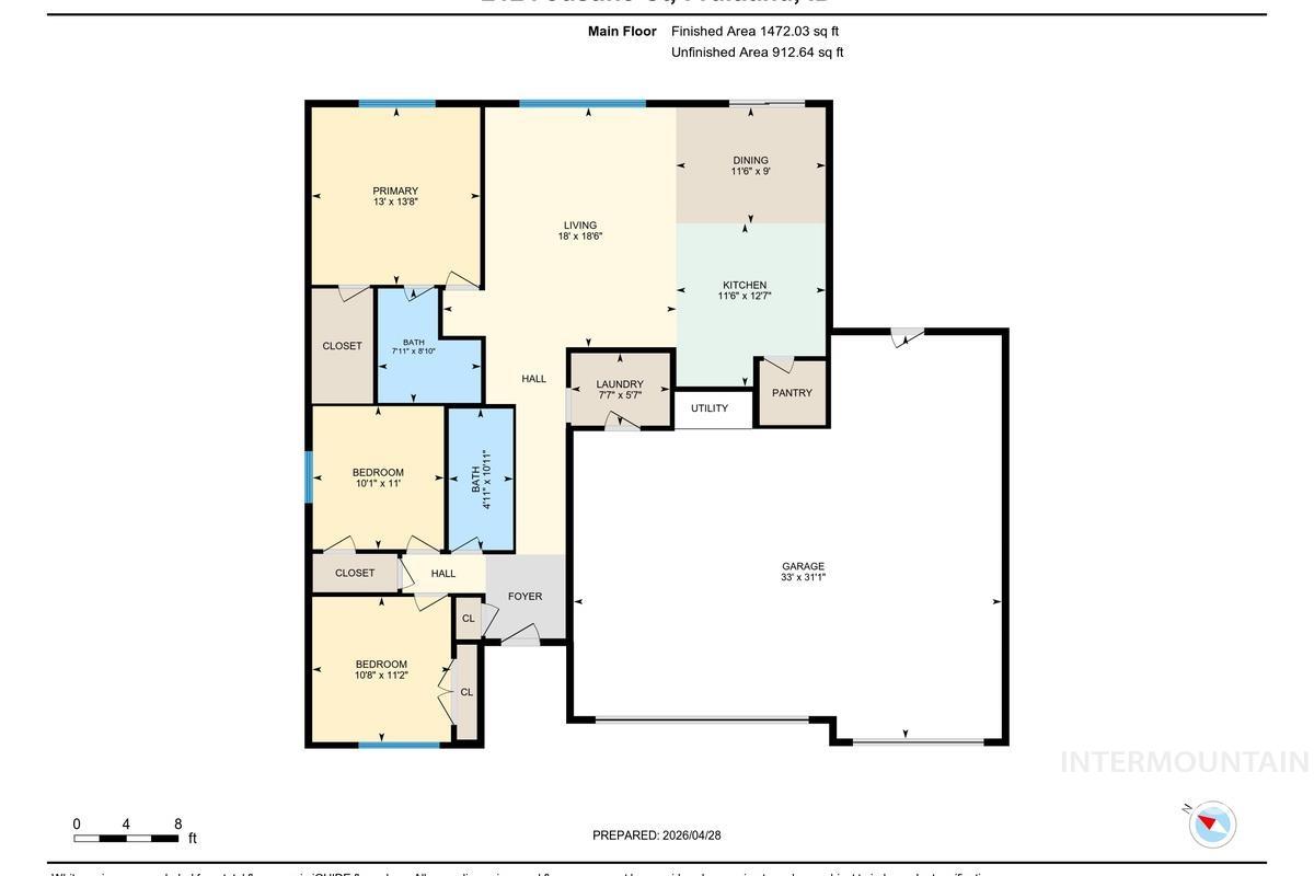2124 Justine Ct, Fruitland, Idaho 83619, 3 Bedrooms, 2 Bathrooms, Residential For Sale, Price $449,900,MLS 98983983