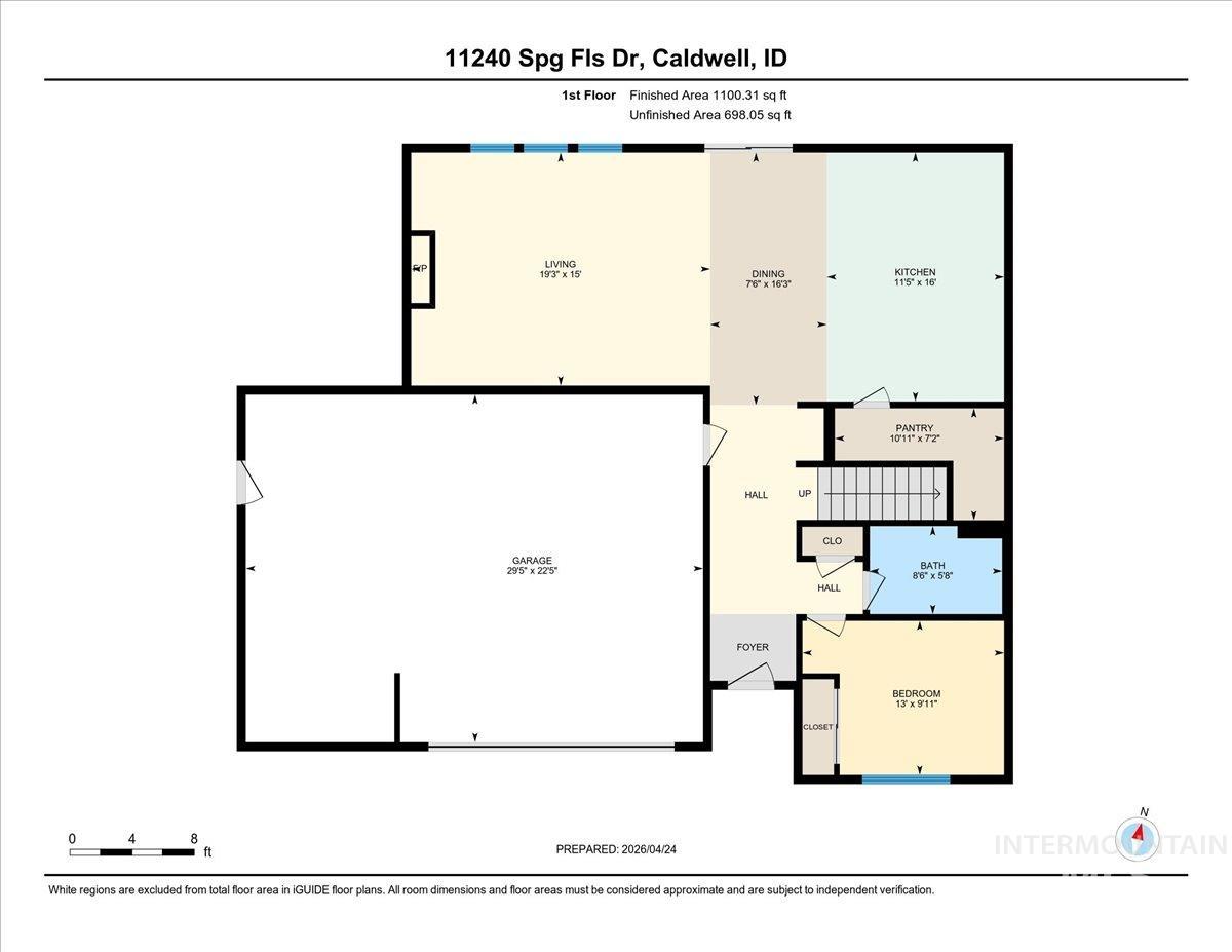 11240 Spring Falls Drive, Caldwell, Idaho 83605, 4 Bedrooms, 3 Bathrooms, Residential For Sale, Price $499,500,MLS 98984118