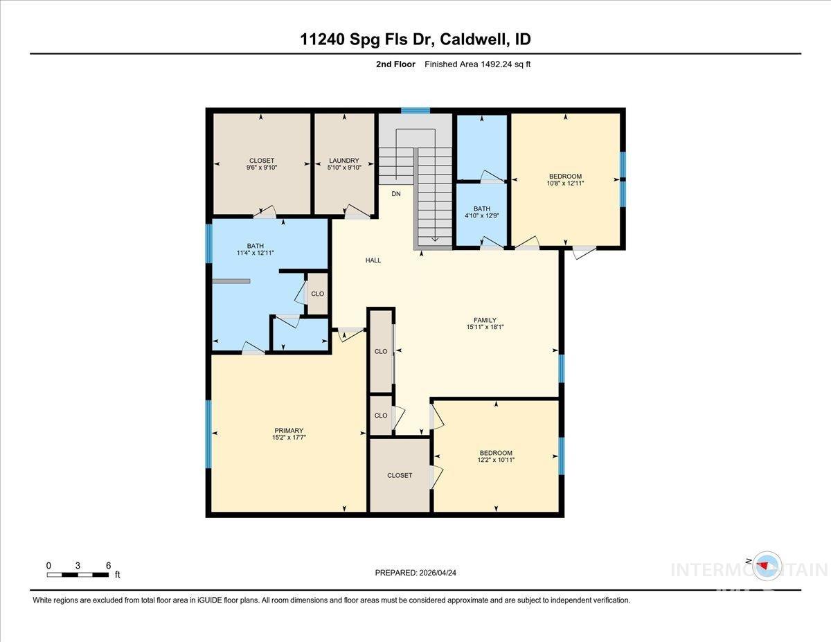 11240 Spring Falls Drive, Caldwell, Idaho 83605, 4 Bedrooms, 3 Bathrooms, Residential For Sale, Price $499,500,MLS 98984118