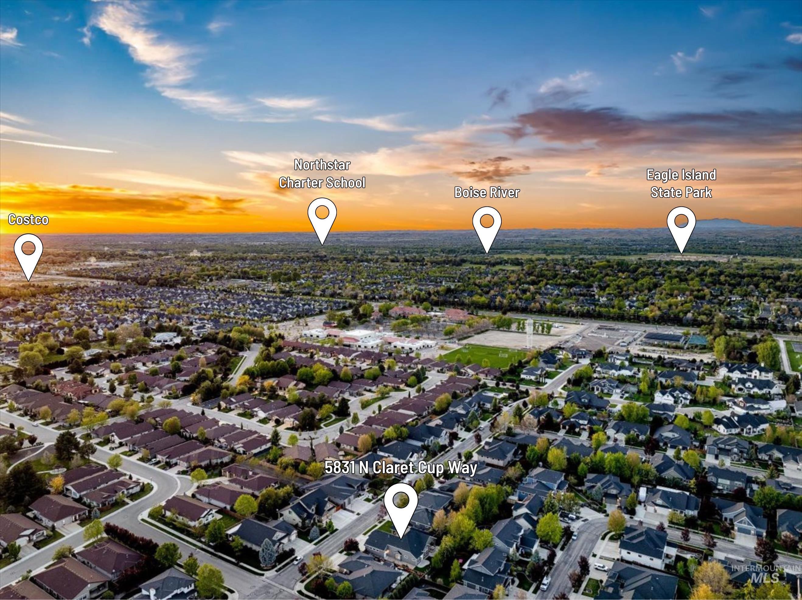 5832 N Claret Cup Way, Meridian, Idaho 83646, 4 Bedrooms, 2 Bathrooms, Residential For Sale, Price $725,000,MLS 98984229