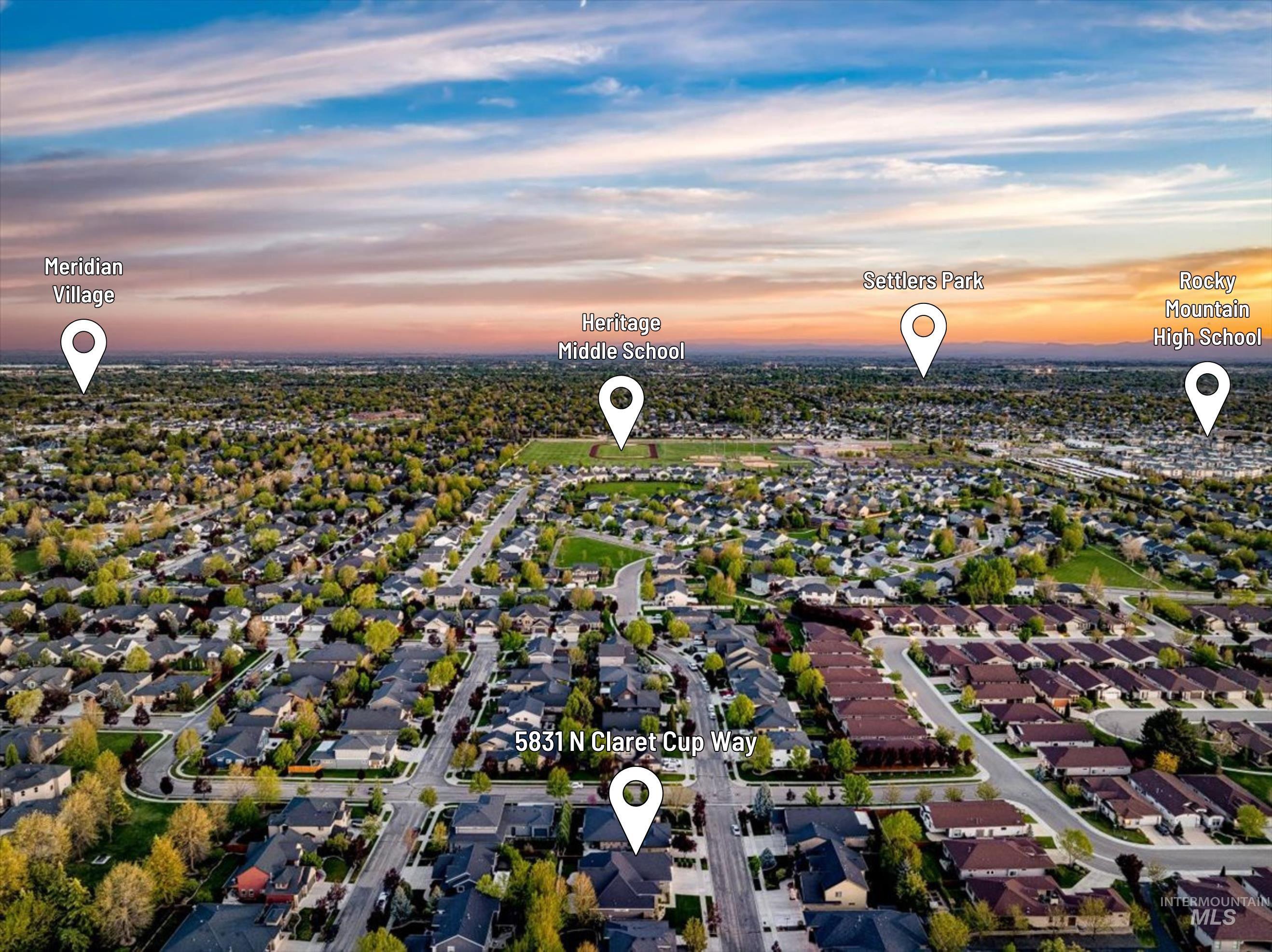 5832 N Claret Cup Way, Meridian, Idaho 83646, 4 Bedrooms, 2 Bathrooms, Residential For Sale, Price $725,000,MLS 98984229