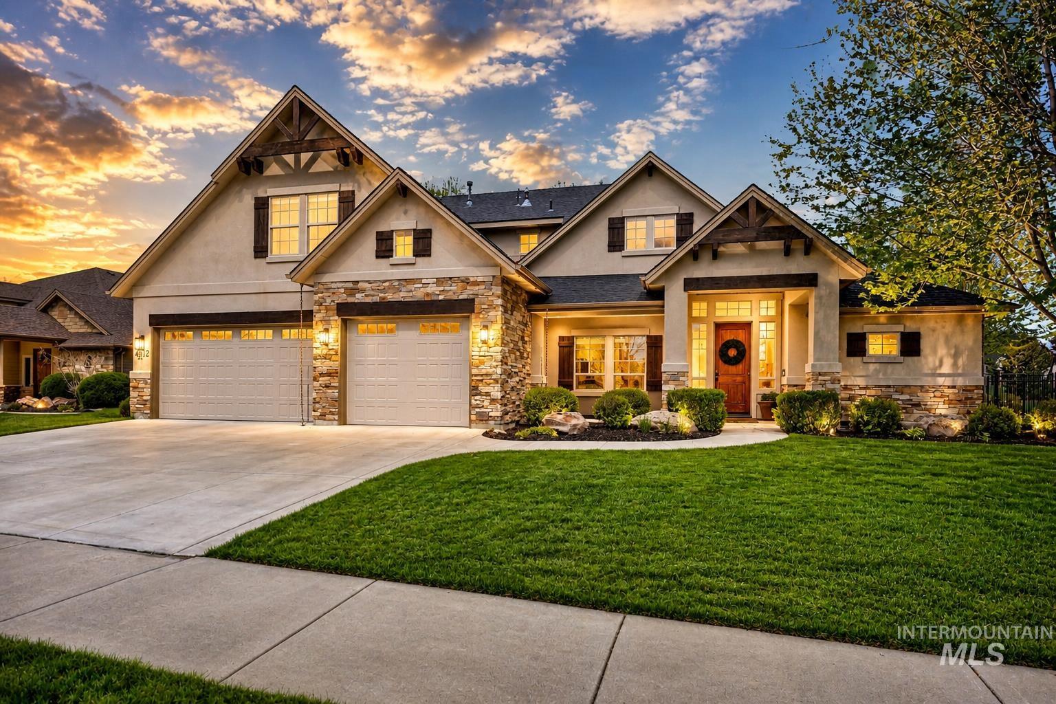 4212 W Pine Meadows Drive, Eagle, Idaho 83616, 5 Bedrooms, 4 Bathrooms, Residential For Sale, Price $1,195,000,MLS 98984430
