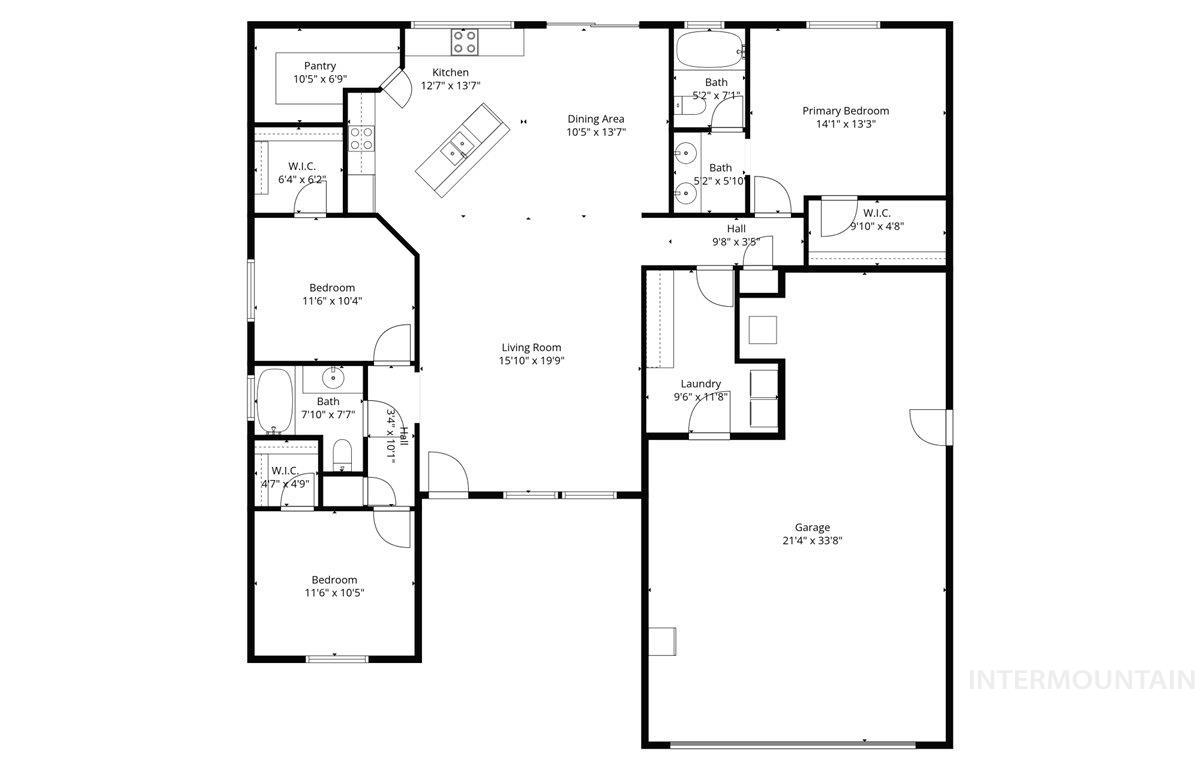 2965 N Centrepoint Way, Meridian, Idaho 83646, 3 Bedrooms, 2 Bathrooms, Residential For Sale, Price $465,000, 98984500