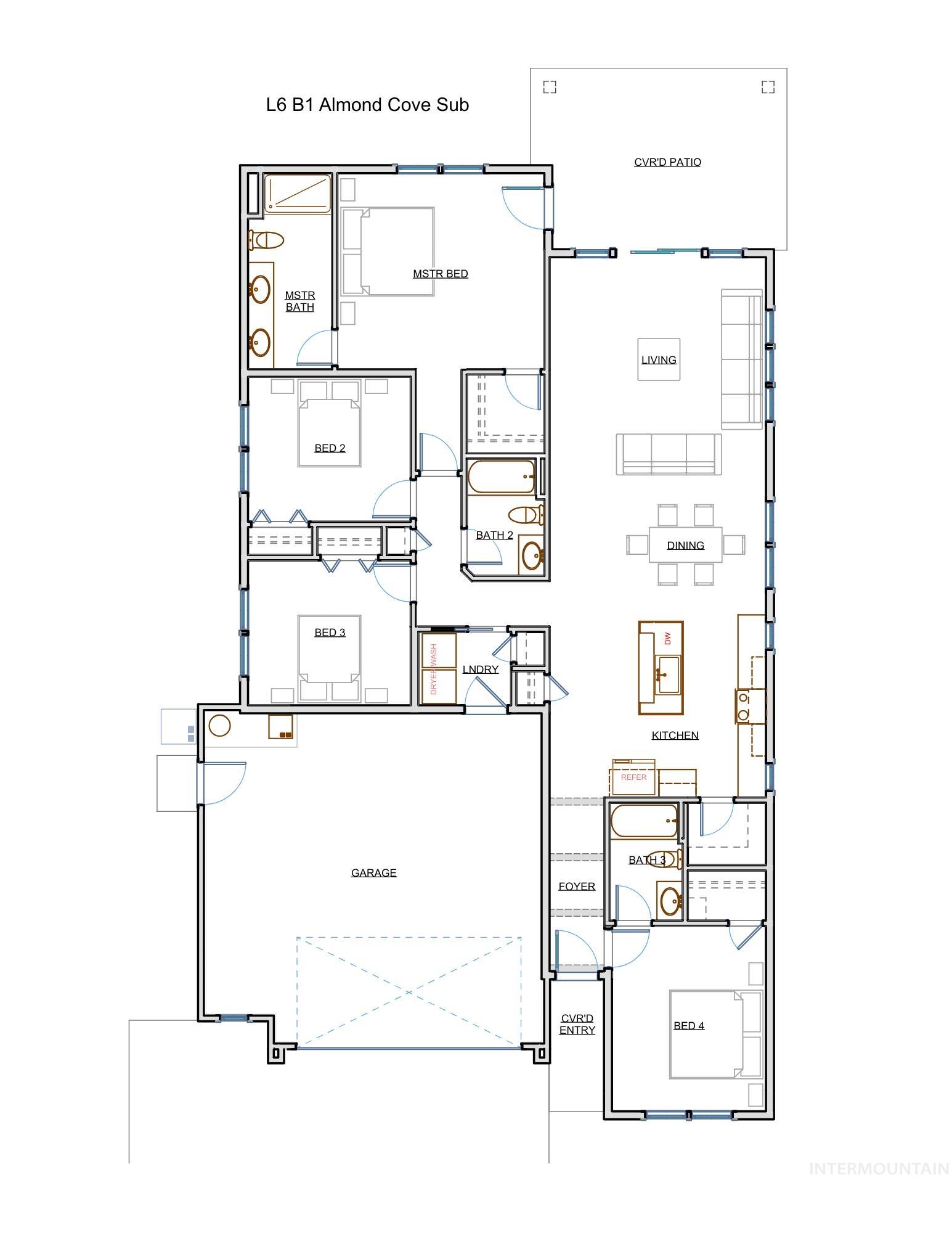 933 S Almond St, Nampa, Idaho 83686, 4 Bedrooms, 3 Bathrooms, Residential For Sale, Price $499,900, 98984503