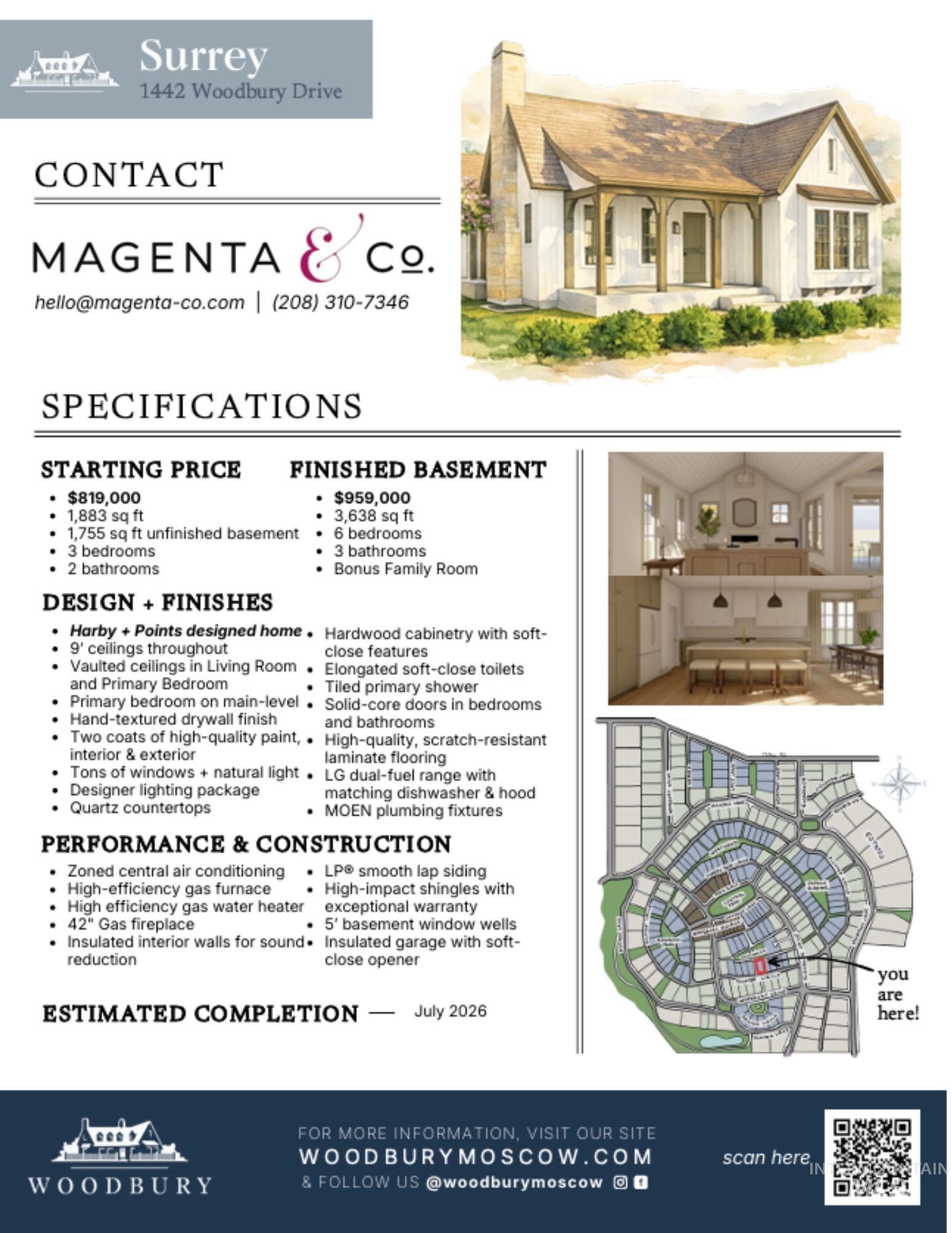 1442 Woodbury Drive, Moscow, Idaho 83843, 6 Bedrooms, 3 Bathrooms, Residential For Sale, Price $819,000,MLS 98984572