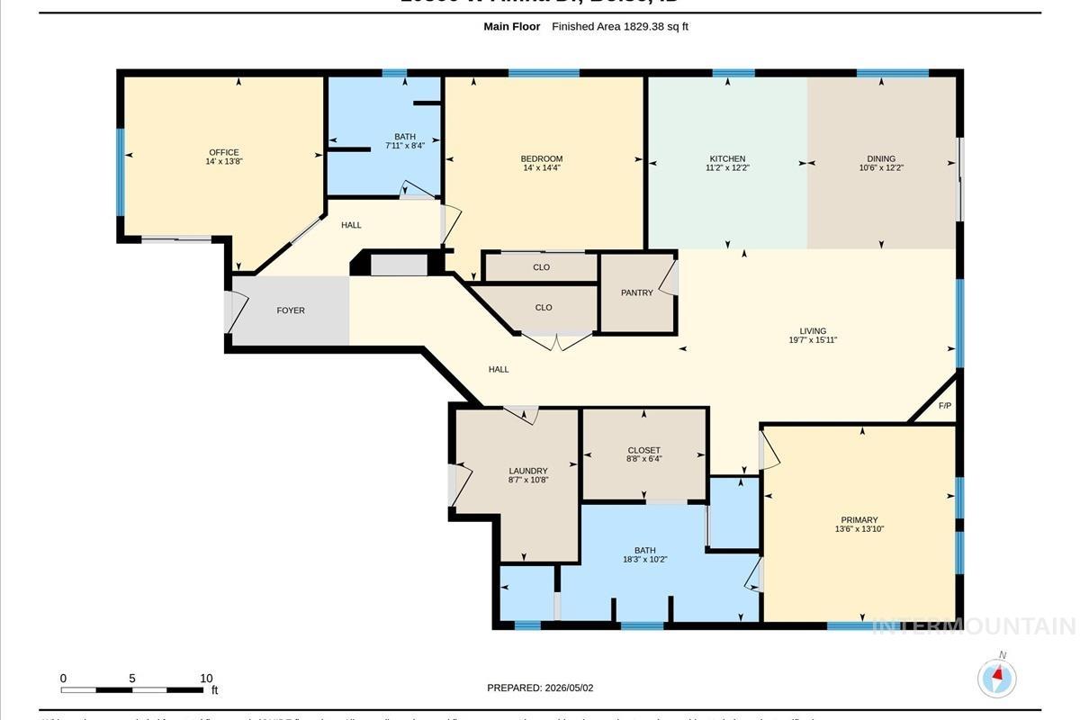 10866 W Alfina Dr, Boise, Idaho 83709-6515, 3 Bedrooms, 2 Bathrooms, Residential For Sale, Price $569,000, 98984825