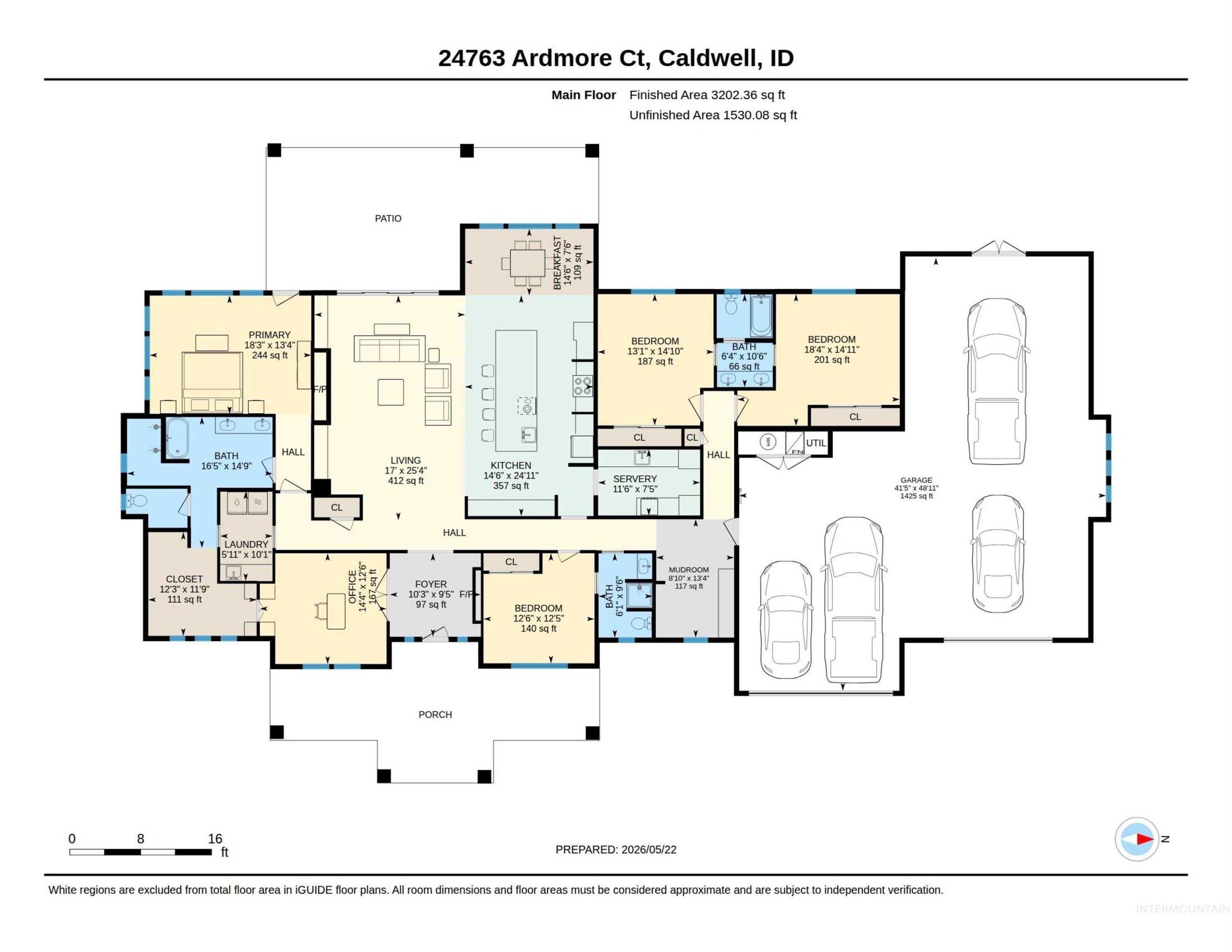 24763 Ardmore Ct, Caldwell, Idaho 83607, 4 Bedrooms, 3 Bathrooms, Residential For Sale, Price $1,275,000, 98984918