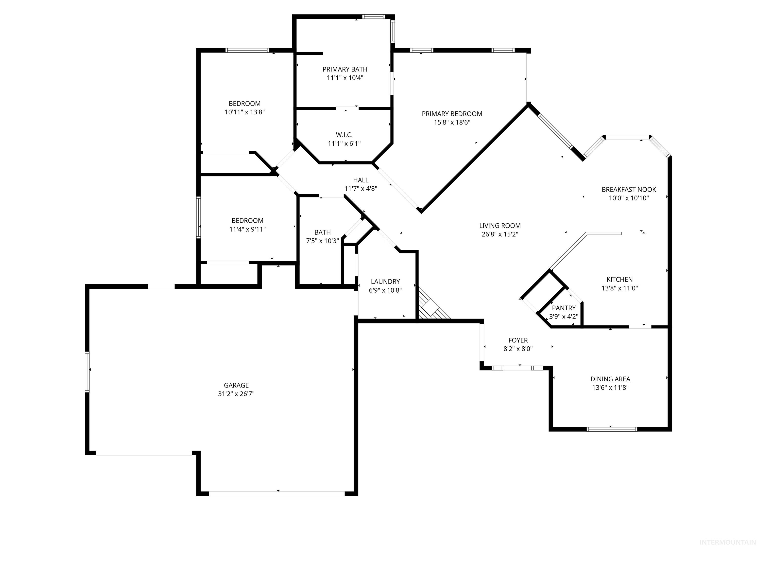 1332 N Madrona, Twin Falls, Idaho 83301, 3 Bedrooms, 2 Bathrooms, Residential For Sale, Price $467,000,MLS 98984958
