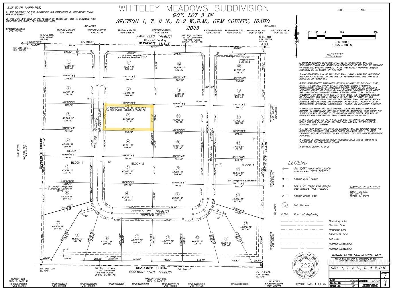 Lot 3 Neil Rd, Emmett, Idaho 83617, 3 Bedrooms, 2.5 Bathrooms, Residential For Sale, Price $859,990,MLS 98985039