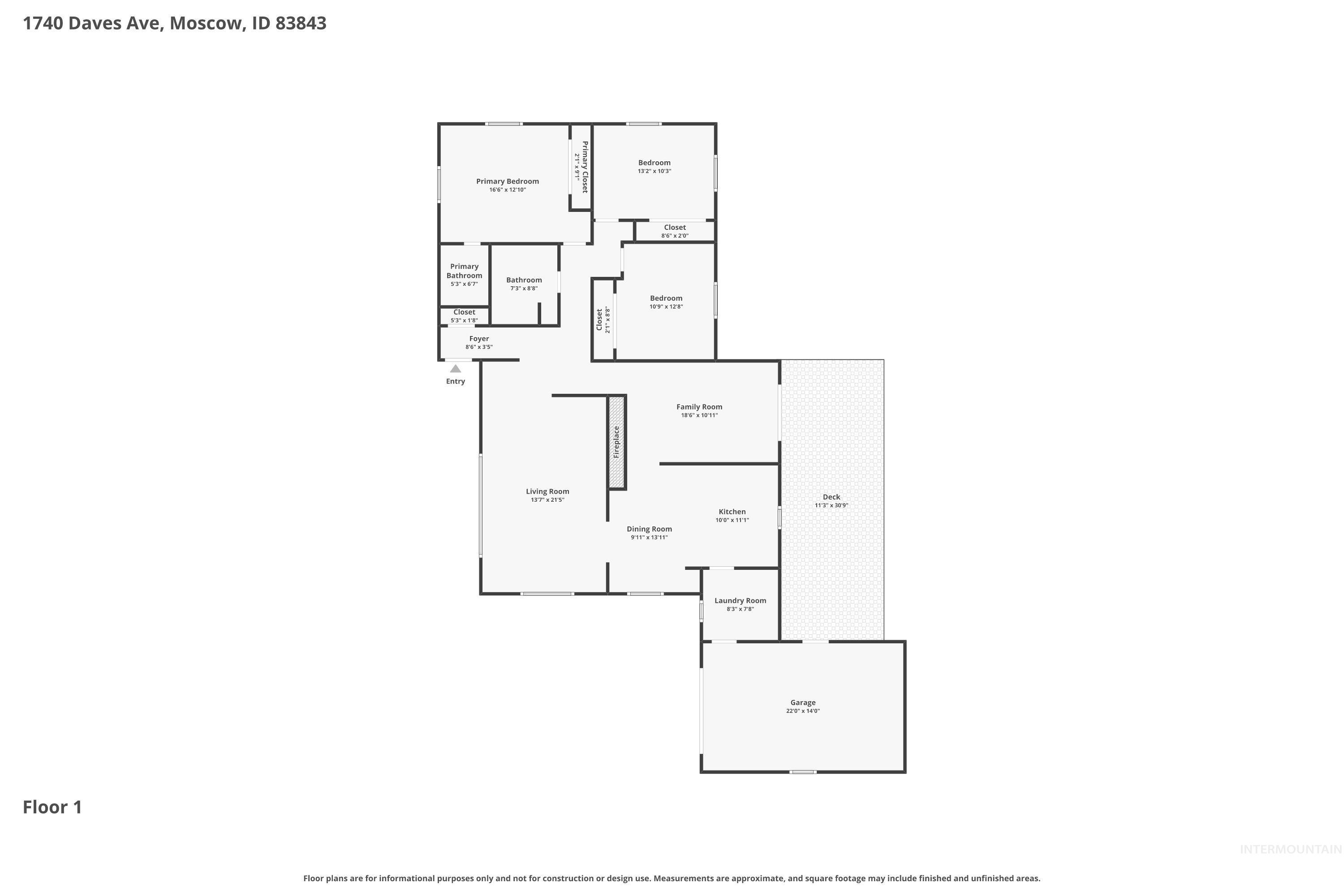1740 Daves Ave, Moscow, Idaho 83843, 3 Bedrooms, 2 Bathrooms, Residential For Sale, Price $489,000,MLS 98985094