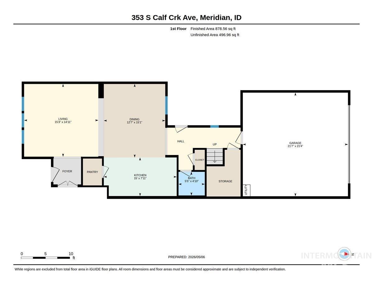 353 S Calf Creek, Meridian, Idaho 83642, 3 Bedrooms, 2.5 Bathrooms, Residential For Sale, Price $439,900, 98985174