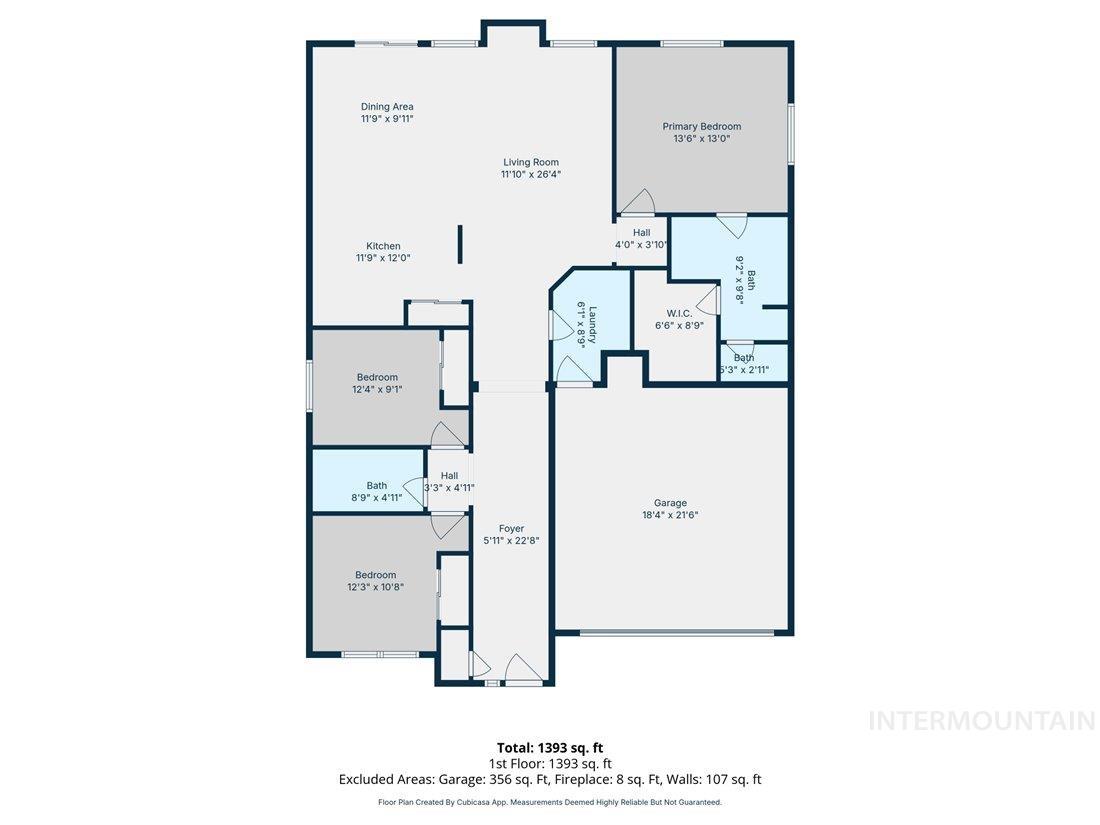 1354 Hayhook St., Middleton, Idaho 83644, 3 Bedrooms, 2 Bathrooms, Residential For Sale, Price $427,000,MLS 98985215
